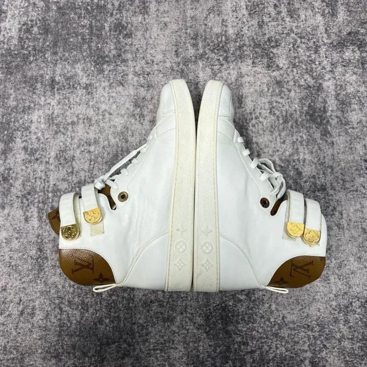 Louis Vuitton Louis Vuitton White High-Top Fashion Sneakers -2508 Size US 7.5 / EU 40-41 - 7 Thumbnail