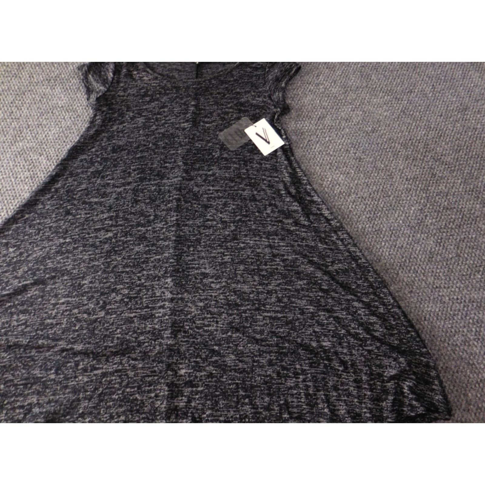 VIBE Vibe Womens Dress A-line Zip Crew Neck Short Sleeve Knee Length Medium Blue Crochet Knit Polyester Vibe Sportswear Regular Size M Dress Shirt? Size M / US 6-8 / IT 42-44 - 2 Thumbnail