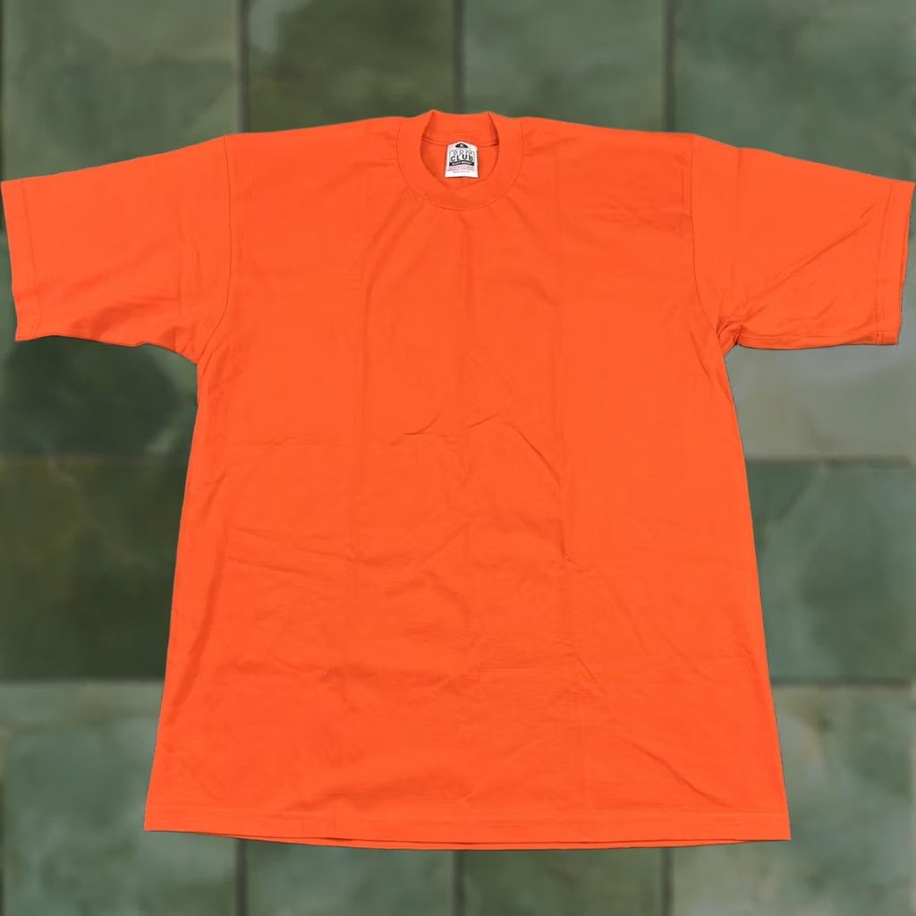 Vintage VINTAGE Pro Club T-Shirt Orange 90s Heavy Weight Cotton Adult XL Crew Neck Short Sleeve Mens Size US XL / EU 56 / 4 - 1 Thumbnail