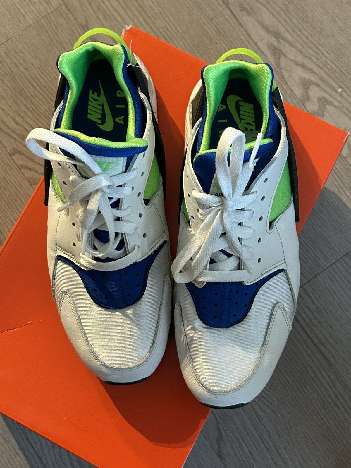 Nike Nike Air Huarache OG Scream Green Size US 9.5 / EU 42-43 - 1 Thumbnail