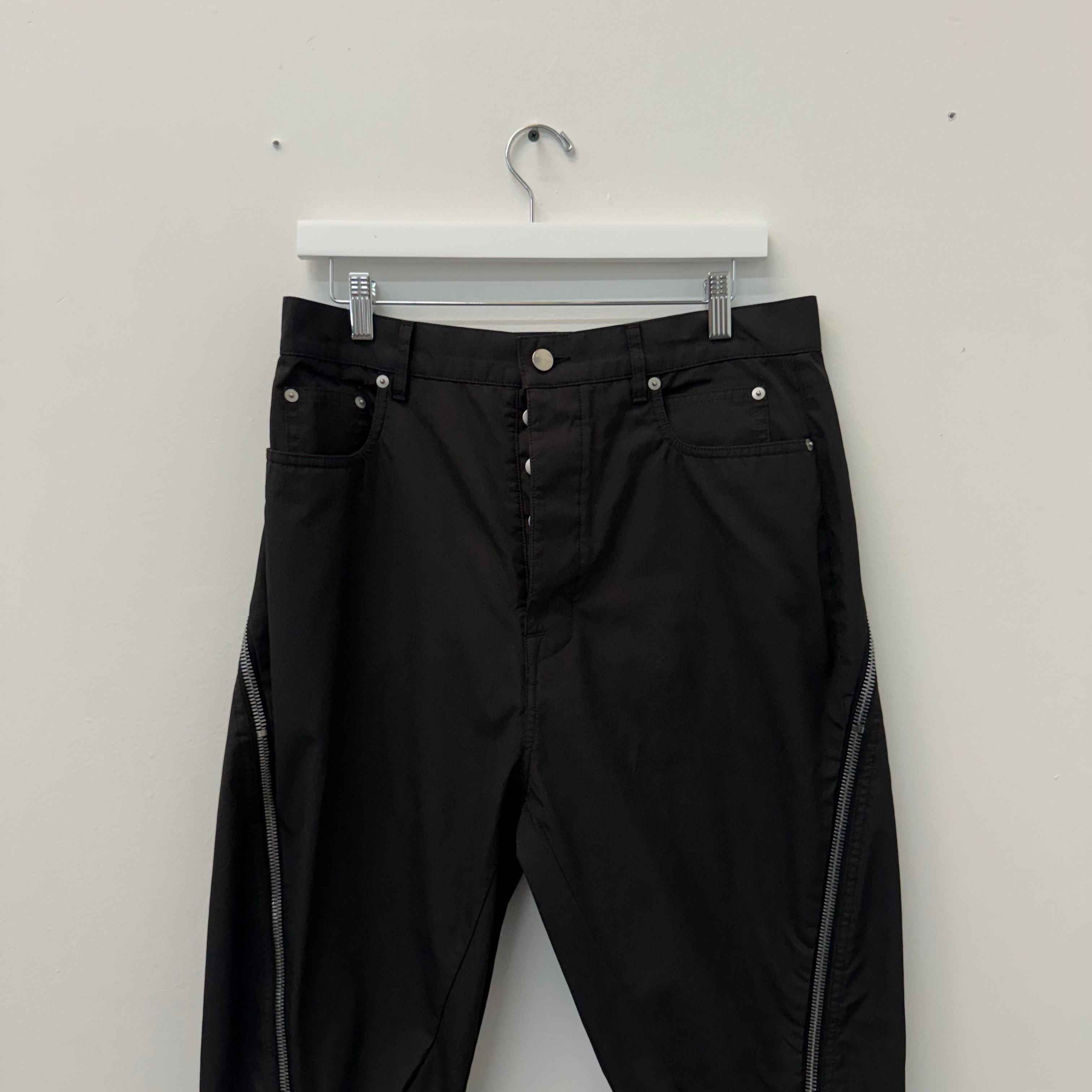 Rick Owens Rick Owens Banana Temple Black Pants - Size 33 Size US 33 - 3 Thumbnail