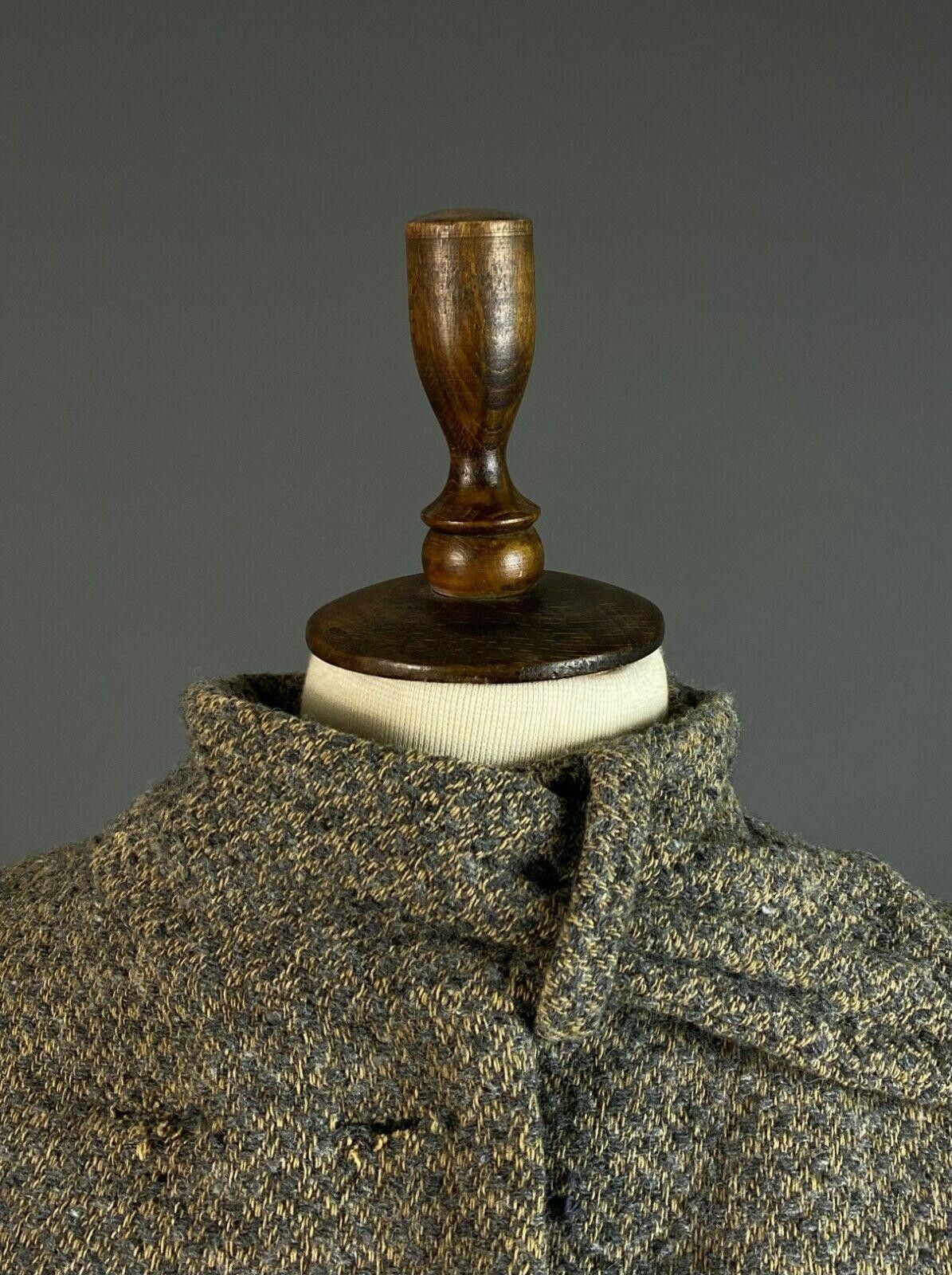 Designer Echappees Belles Brown Wool Knit Belted Coat Jacket Size 2 Size XS / US 0-2 / IT 36-38 - 4 Thumbnail
