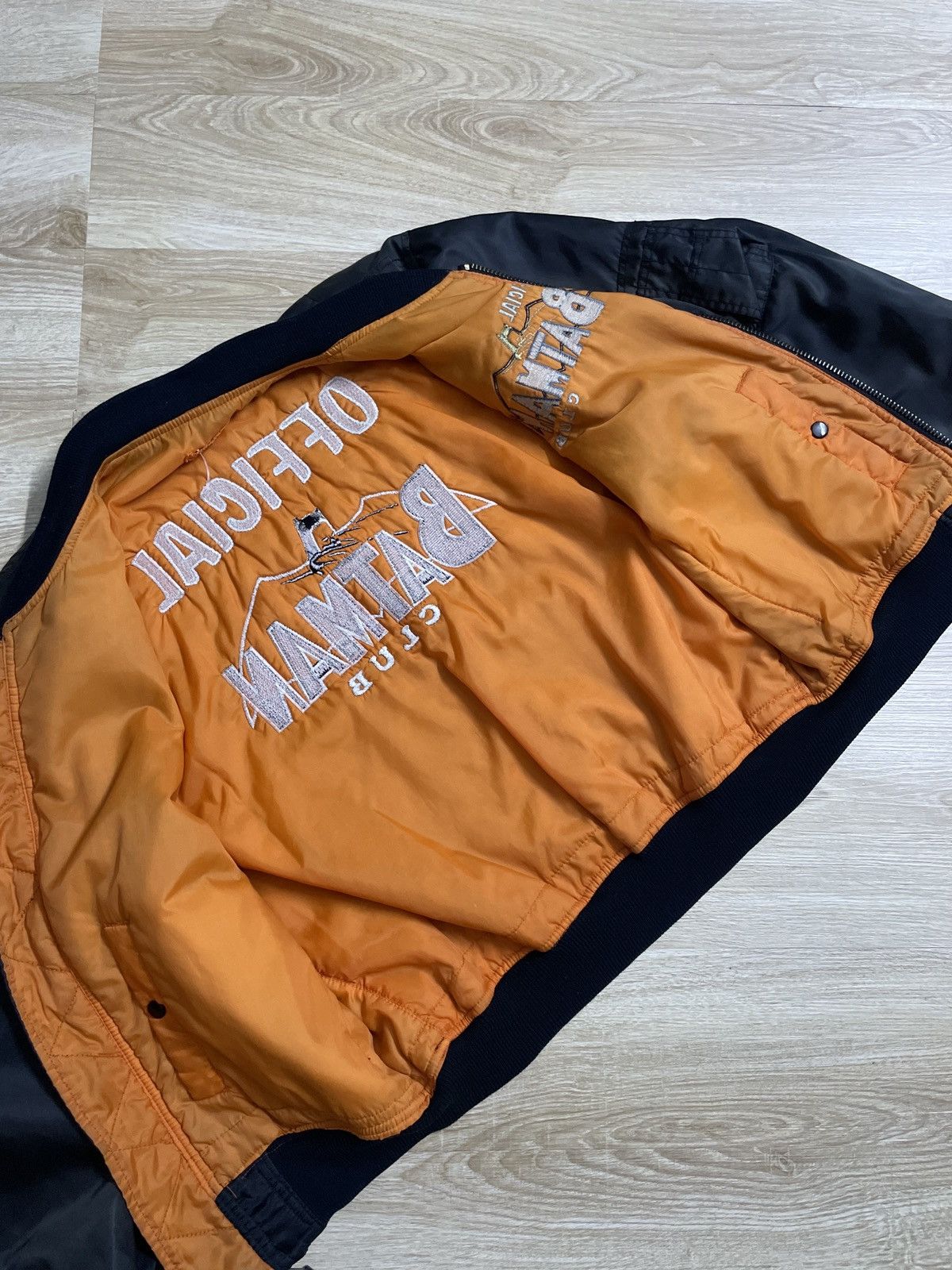 DC Comics × Vintage Vintage 90’ OFFICIAL BATMAN CLUB BOMBER JACKET Size US L / EU 52-54 / 3 - 7 Thumbnail