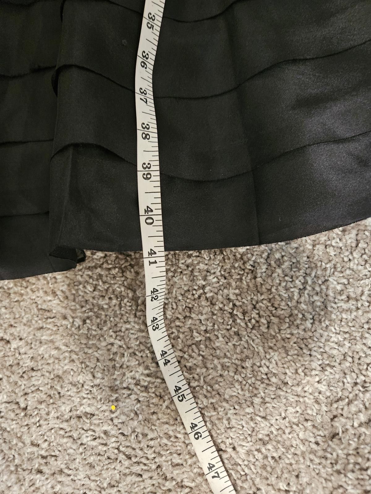 Ann Taylor Ann Taylor Black Satin Layered Dress Size XL / US 12-14 / IT 48-50 - 10 Thumbnail