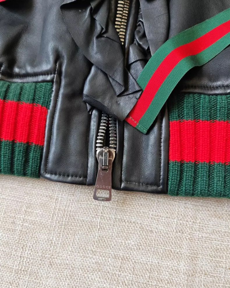 Gucci Gucci Bow-bow leather jacket 2503-Nextarrow Size XS / US 0-2 / IT 36-38 - 6 Thumbnail