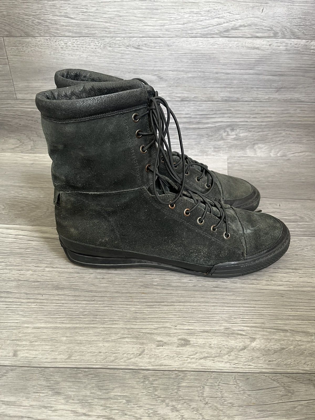 Marithe + Francois Girbaud Marithe + , 90s ann demeulemeester black suede boots sz42 Size US 9 / EU 42 - 5 Thumbnail