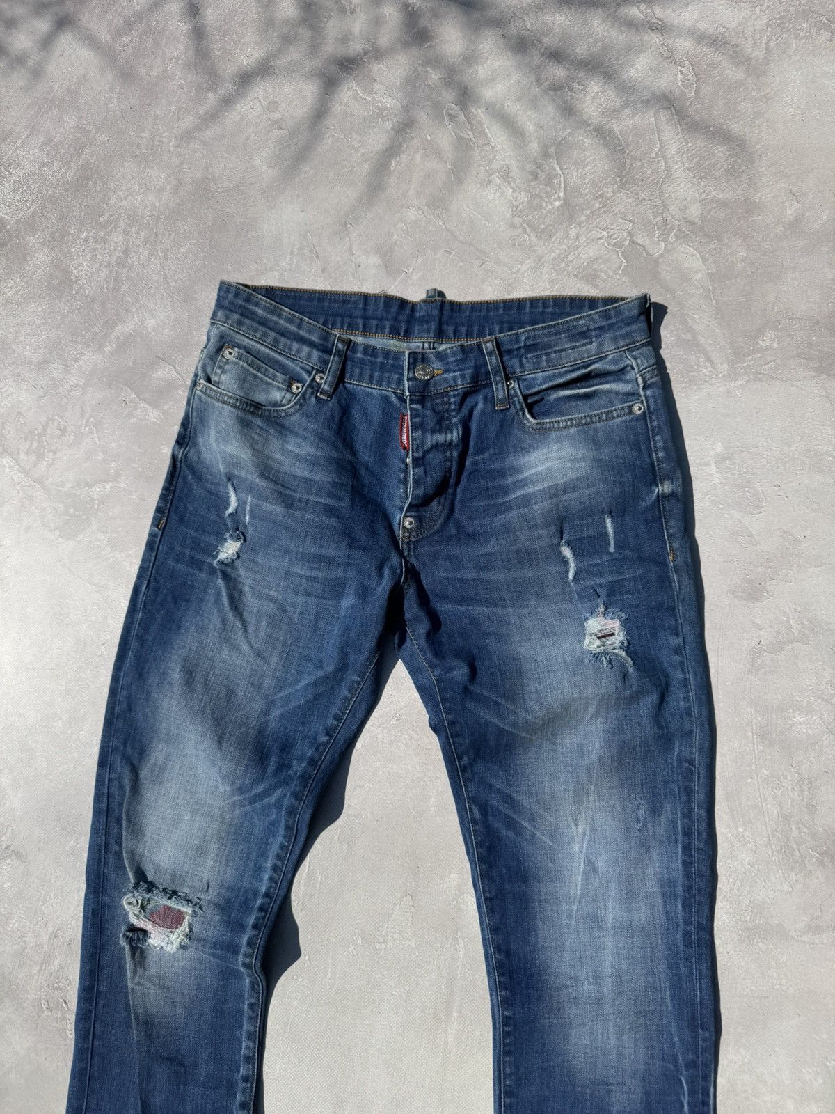 Dsquared2 Dsquared2 Distressed Effect Y2k Slim Fit Men's Jeans Size US 32 / EU 48 - 4 Thumbnail