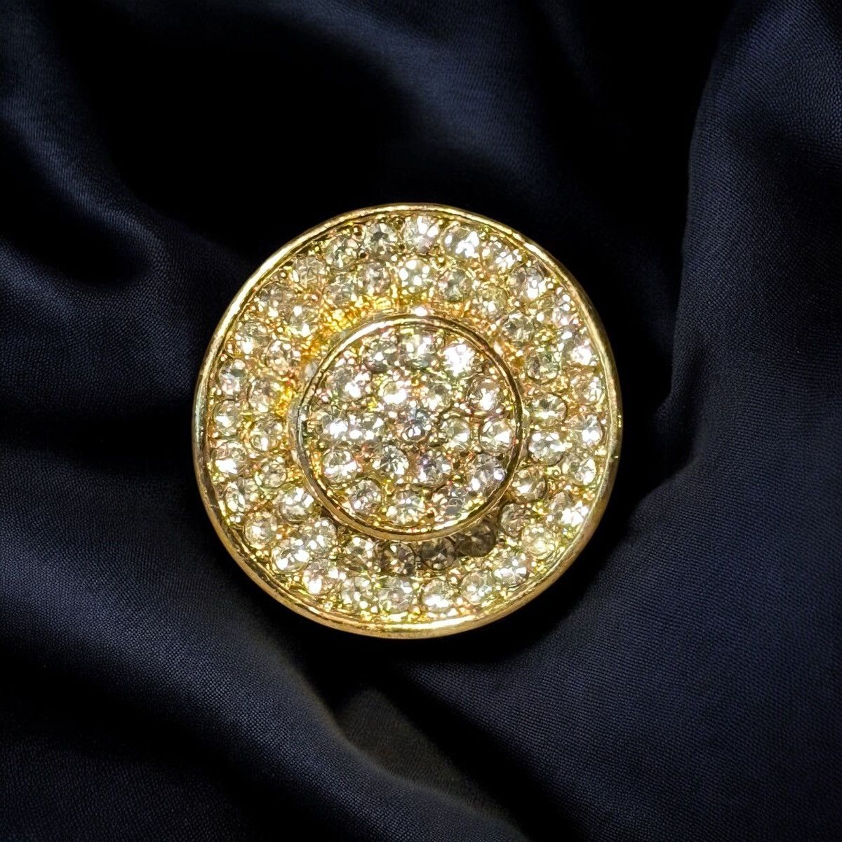 Other Sparkly gold tone pave hat ring Size ONE SIZE - 1 Thumbnail