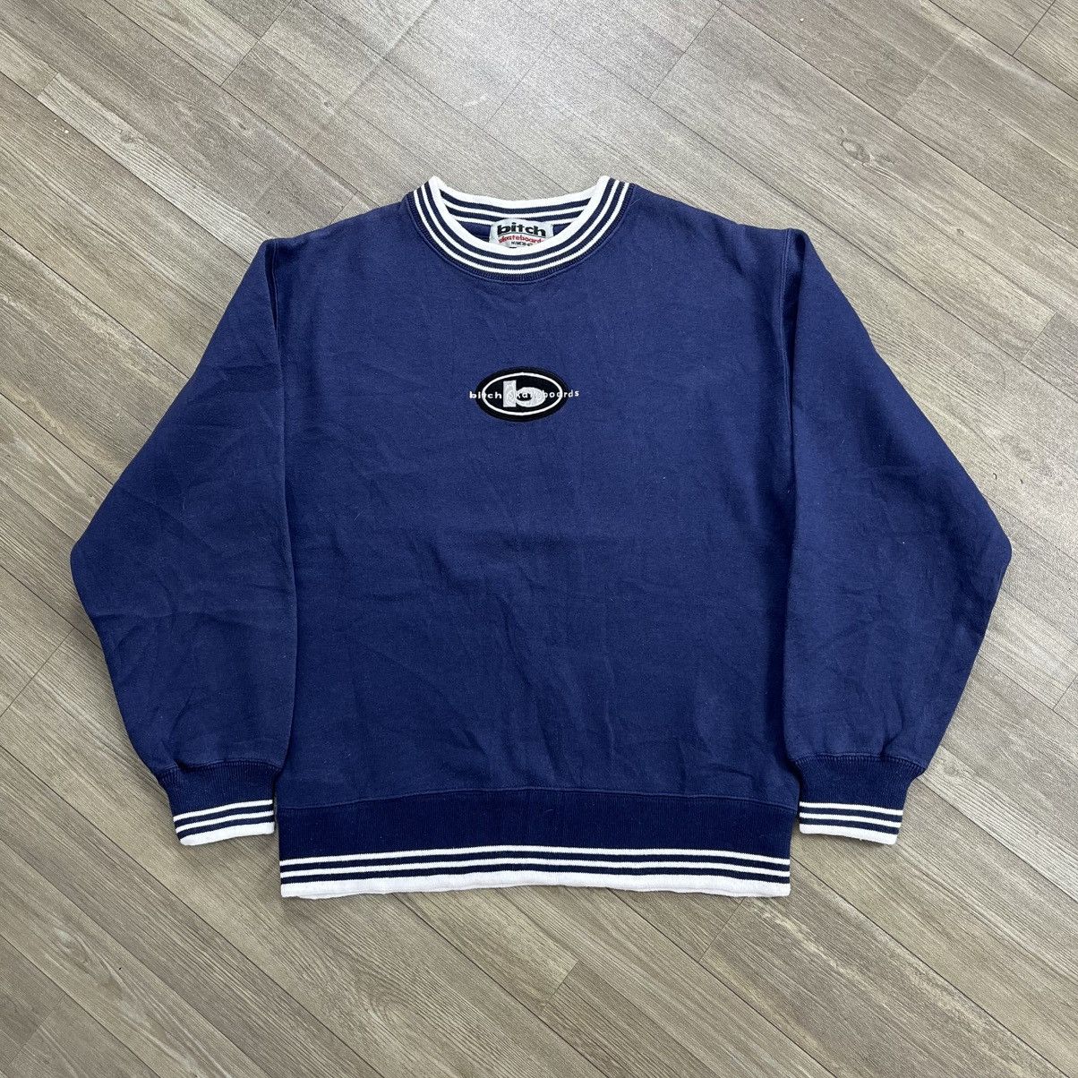 Shorty's Skateboards 90s Vintage Bitch Skateboard Graffiti Embrodiery Sweatshirt Size US M / EU 48-50 / 2 - 1 Thumbnail