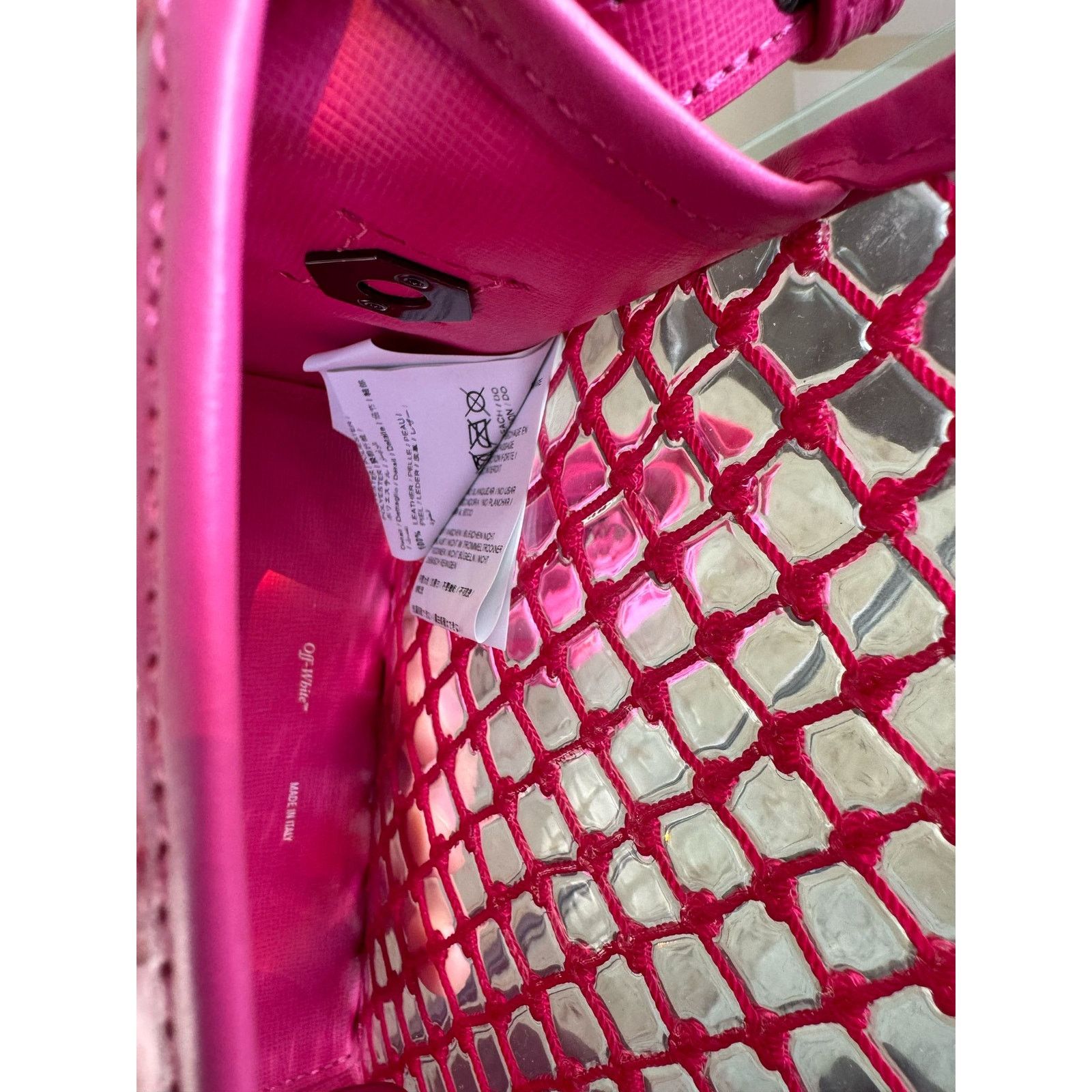 Off-White o1rshd1 Size: OS / Net Binder Clip Bag in Pink Size ONE SIZE - 14 Thumbnail