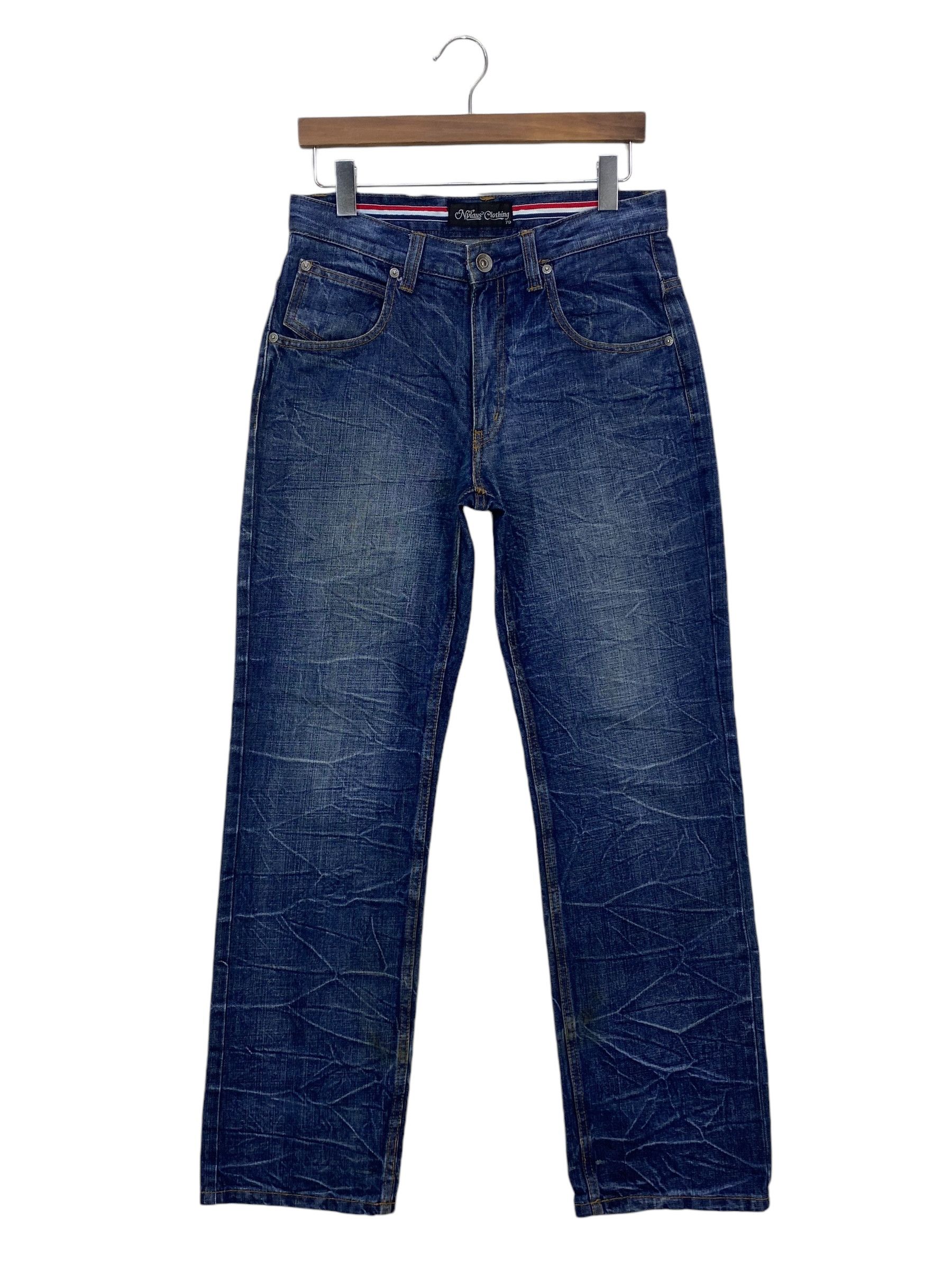 Japanese Brand Nylaus Jeans Double Waist Jeans Japanese Jeans Size US 31 - 2 Thumbnail
