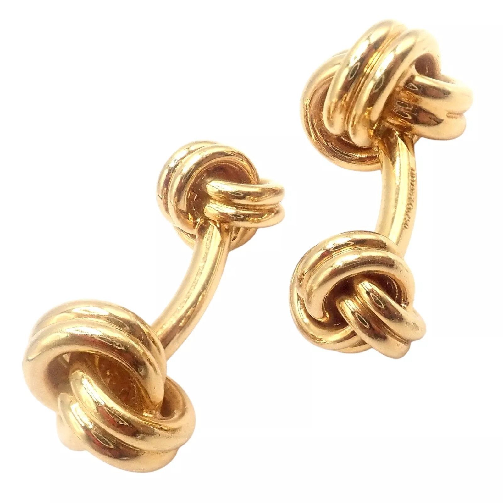 Tiffany & Co. Tiffany & Co 18k Yellow Gold Classic Love Knot Cufflinks Size ONE SIZE - 8 Thumbnail