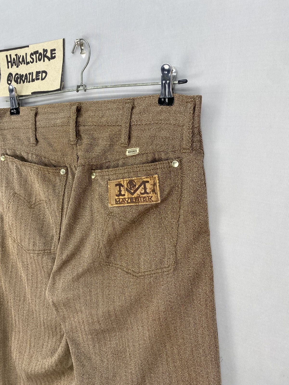 Japanese Brand Vintage 90’s Maverick Herringbone Twill Casual Pants Size US 31 - 6 Thumbnail