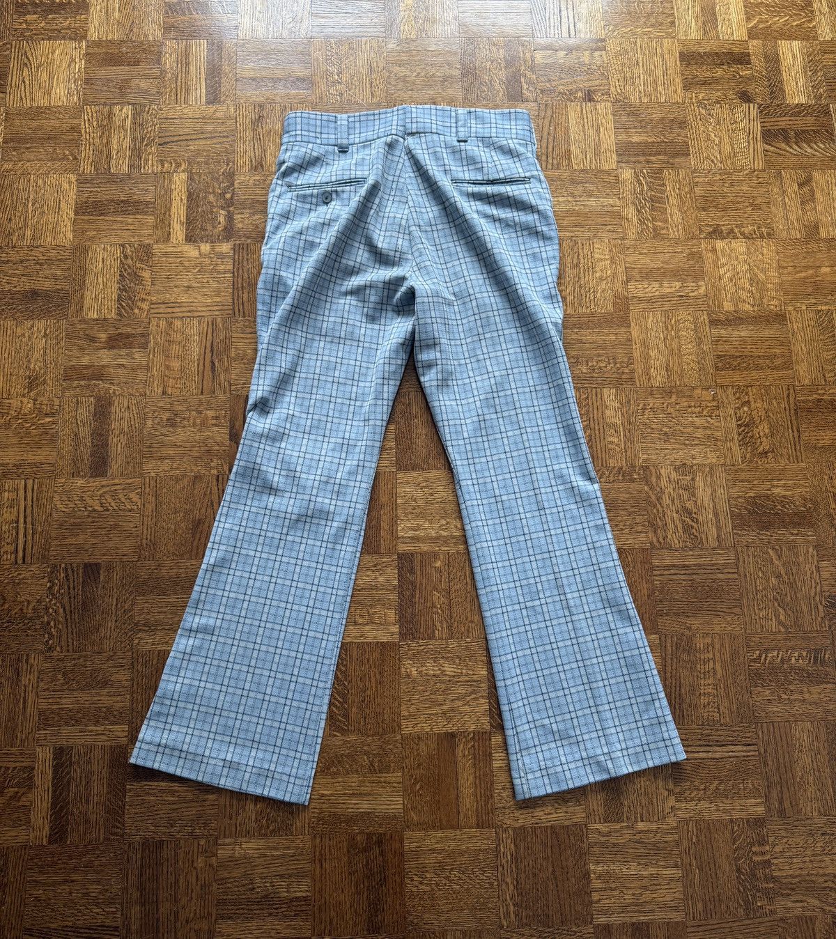 Vintage Vintage 60s Plaid Bootcut Bell Bottom Flared Pants Size US 34 / EU 50 - 2 Thumbnail