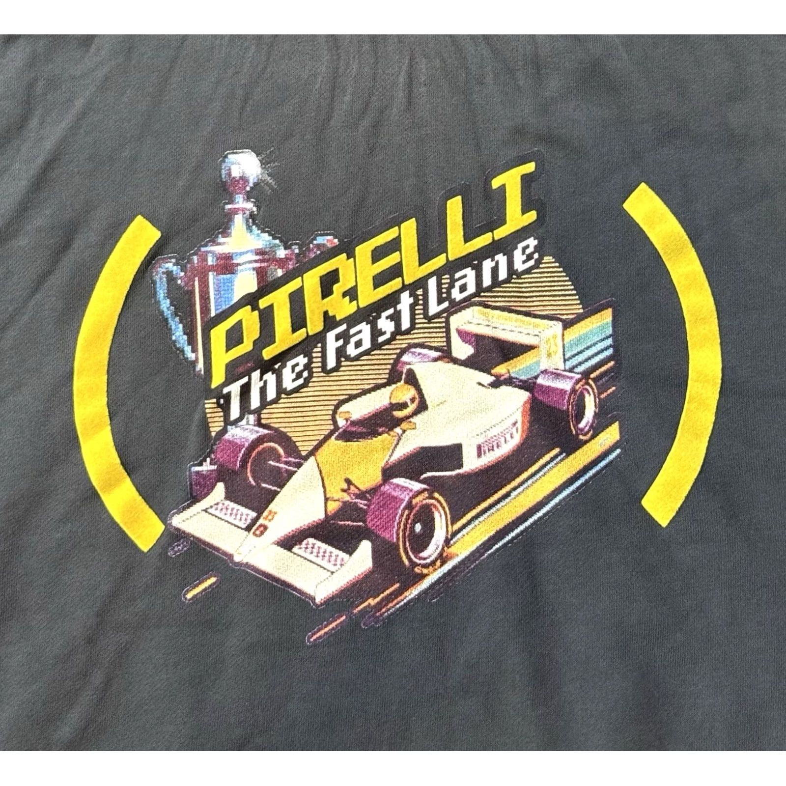 Vintage Pirelli Hooded Sweatshirt Racing Hoodie XL Gray Mens Size US XL / EU 56 / 4 - 3 Thumbnail