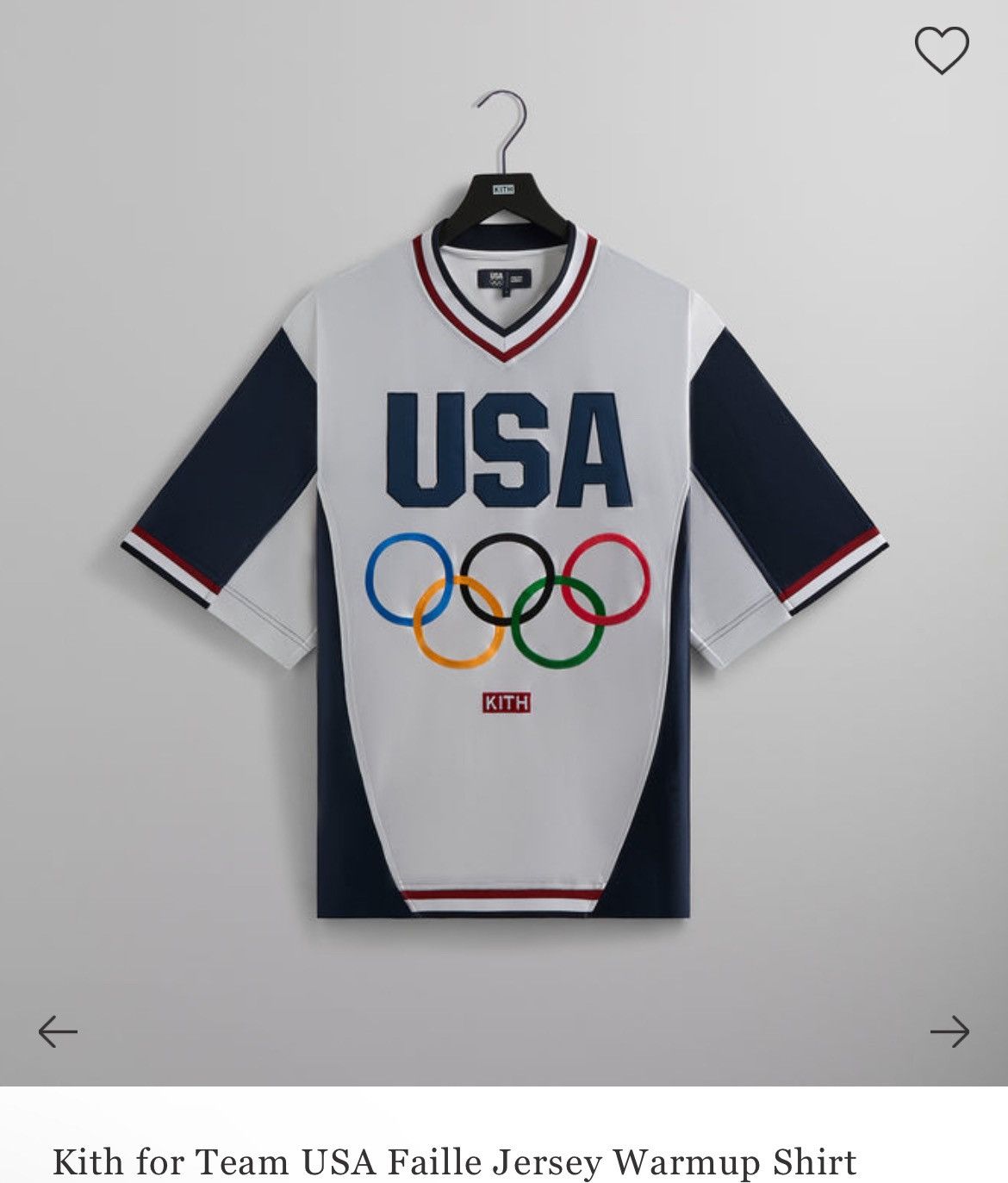 Kith KITH FOR TEAM USA 🇺🇸 FAILLE JERSEY WARMUP 🇺🇸 XL 🇺🇸 Size US XL / EU 56 / 4 - 2 Thumbnail