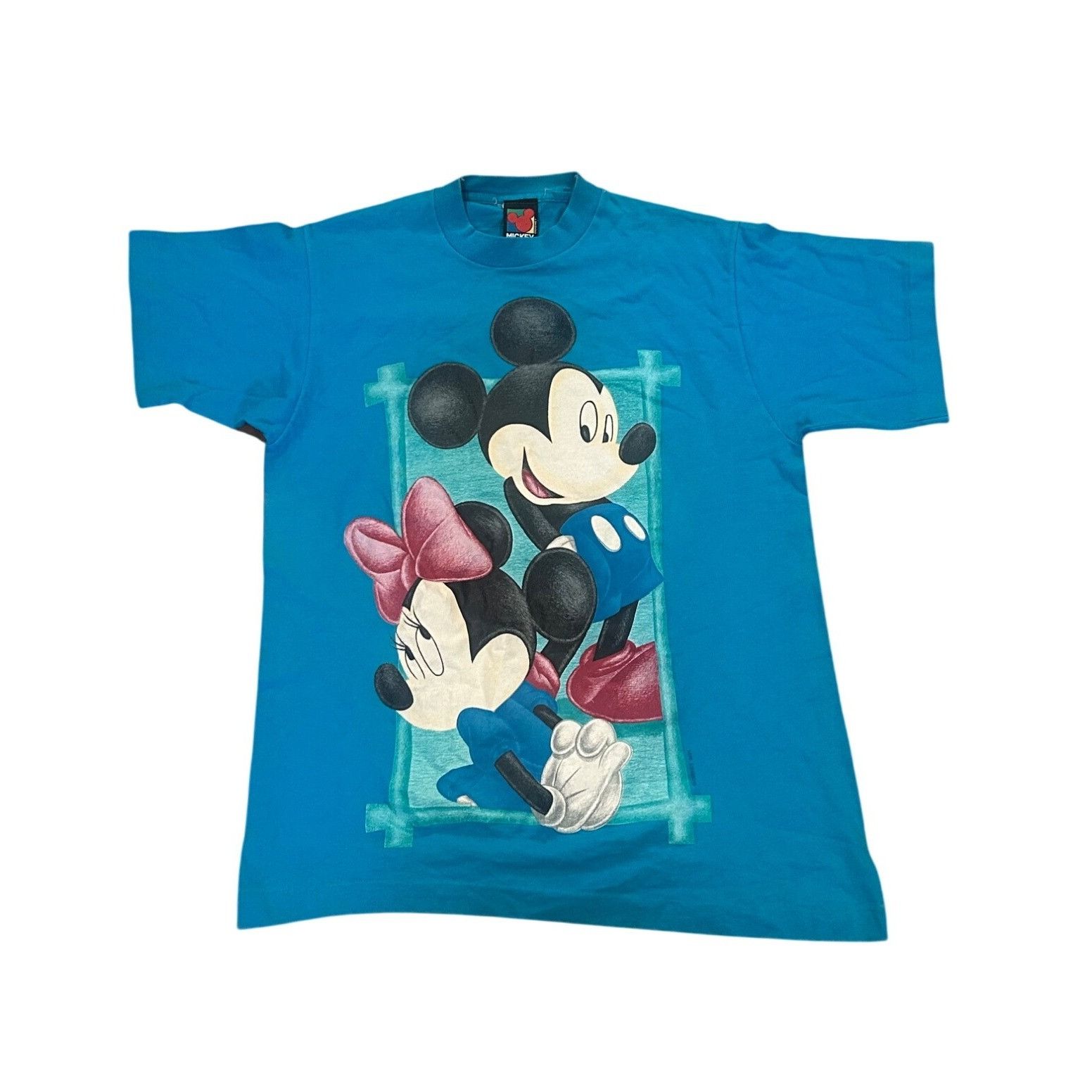 Mickey Unlimited Vintage 1990's Mickey Unlimited Mickey & Minnie Single Stitc Size US S / EU 44-46 / 1 - 1 Thumbnail