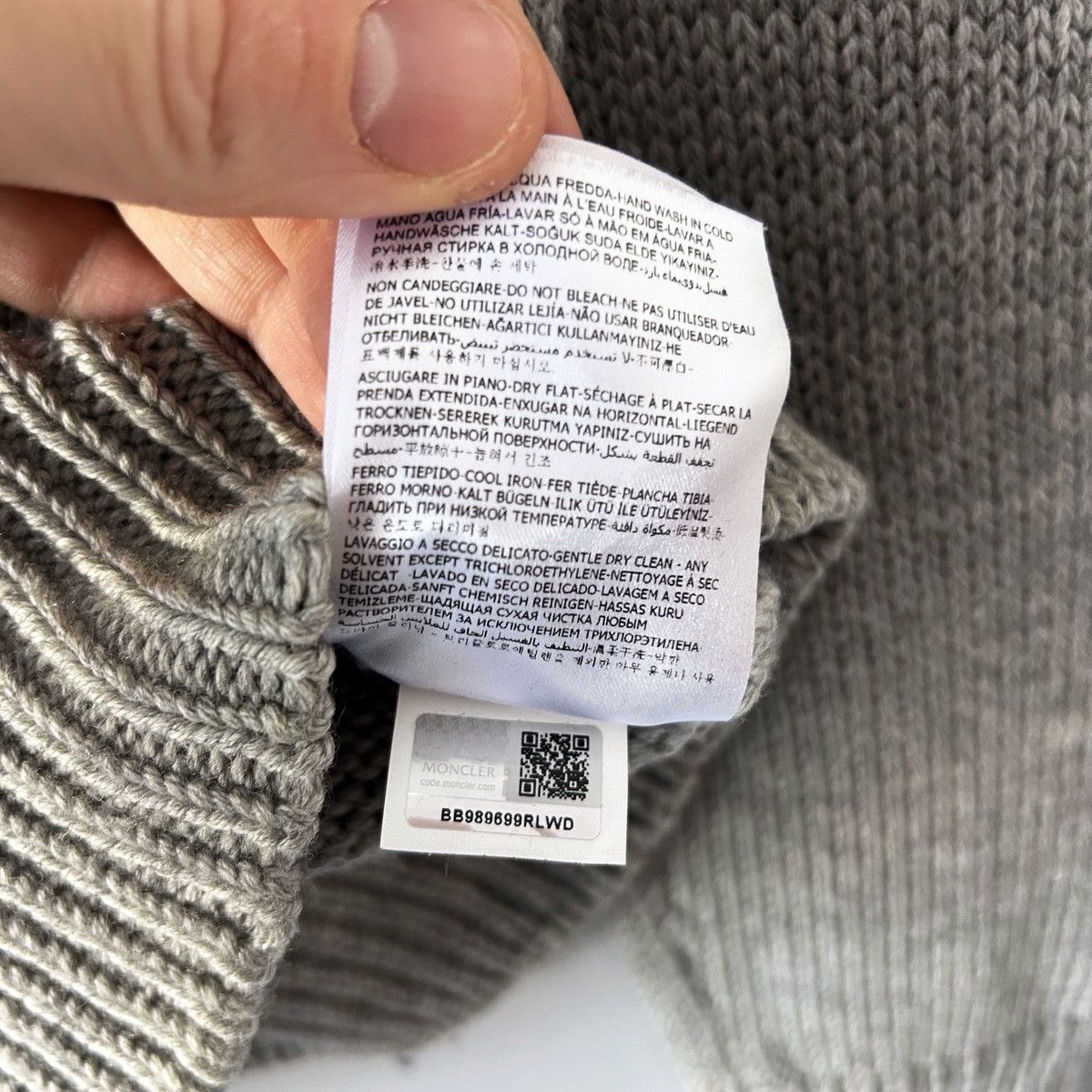 Moncler Moncler grenoble sweater gray Size US XL / EU 56 / 4 - 8 Thumbnail