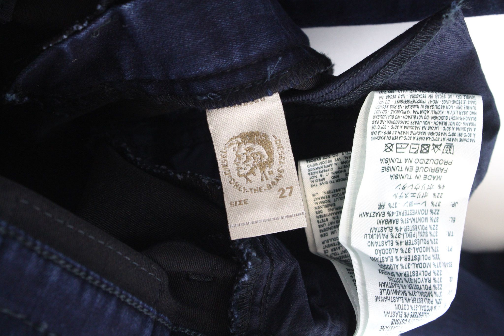Diesel SKINZEE-HIGH 0858D W27/L30 Blue Stretch Jeans 70289 Size 27" / US 4 / IT 40 - 6 Thumbnail
