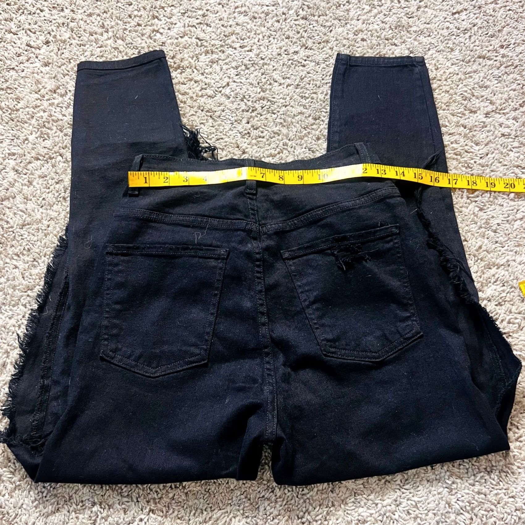 Fashion Nova Fashion Nova Black Skinny Jeans Full Leg Slit SZ 9 Womens Jeans Size 30" / US 8 / IT 44 - 3 Thumbnail