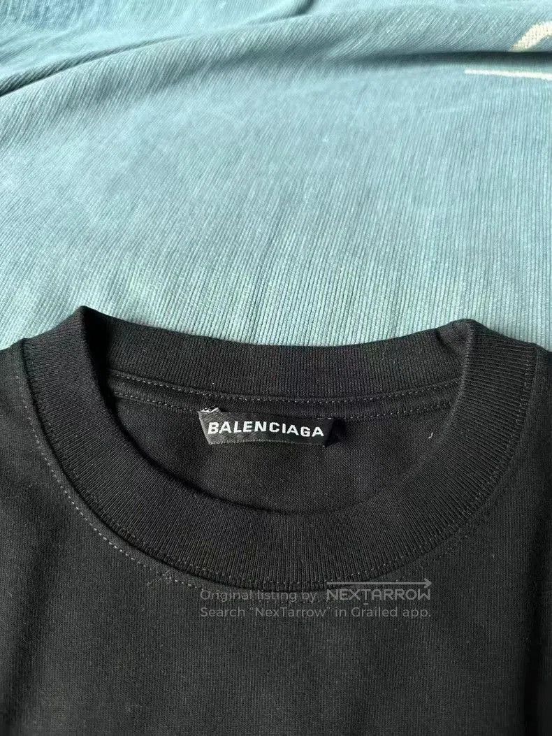 Balenciaga Balenciaga Black Logo Short Sleeve Tee. Size US XXS / EU 40 - 2 Thumbnail