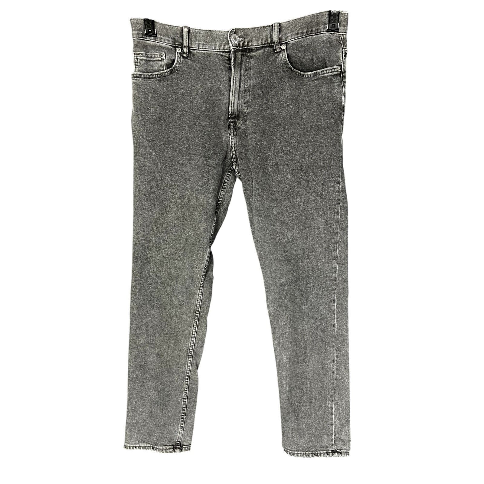 H&M H&M Denim Gray Slim Straight Leg Stretch Men's 36x30 Jeans Size US 36 / EU 52 - 6 Thumbnail