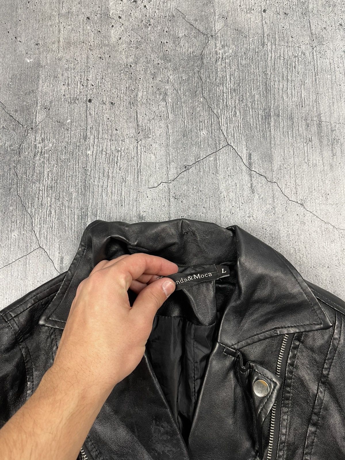 Japanese Brand 90s Bik Bok Leather Jacket Moto Racing Style Size L / US 10 / IT 46 - 6 Thumbnail