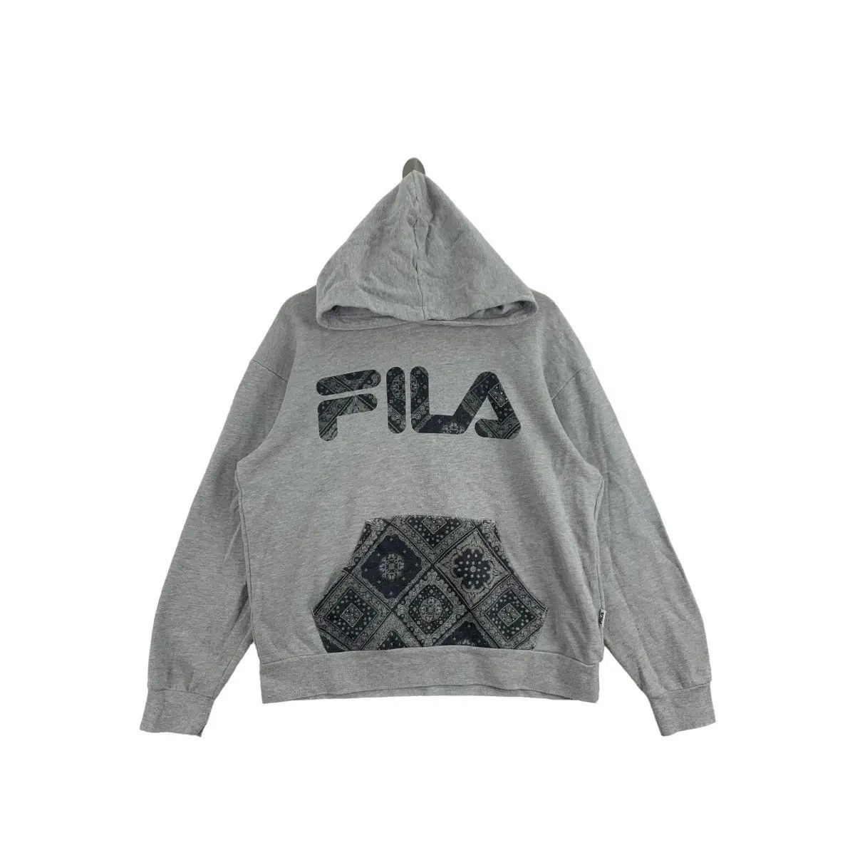 Fila Vintage FILA BIELLA ITALIA Pasley Floral Hoodie Sweatshirt Size L / US 10 / IT 46 - 1 Thumbnail