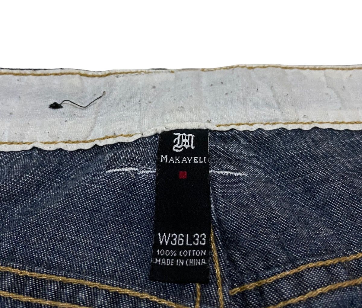 Rap Tees Rare Design Vintage Makaveli Tupac Shakur Baggy Jeans 2000s Size US 36 / EU 52 - 8 Thumbnail