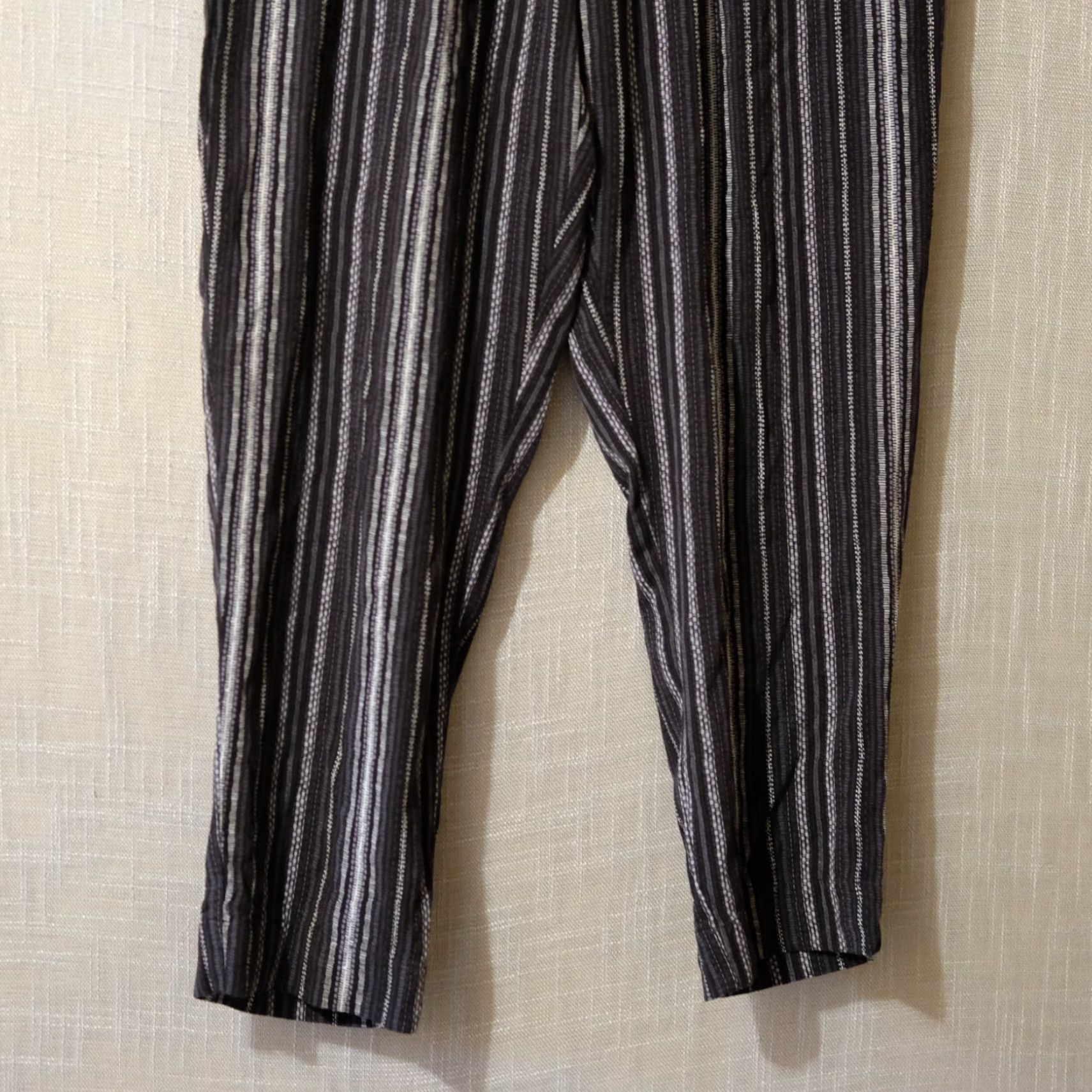 Jessica Simpson Jessica Simpson Capri Pants Womens M Black/White Striped Pull-On Casual Shorts-Style Capris Size ONE SIZE - 3 Thumbnail
