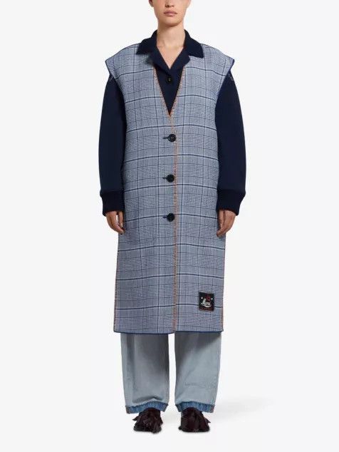 Marni oc11z0525 Wool Blend Waistcoat in Multicolor Size L / US 10 / IT 46 - 2 Thumbnail