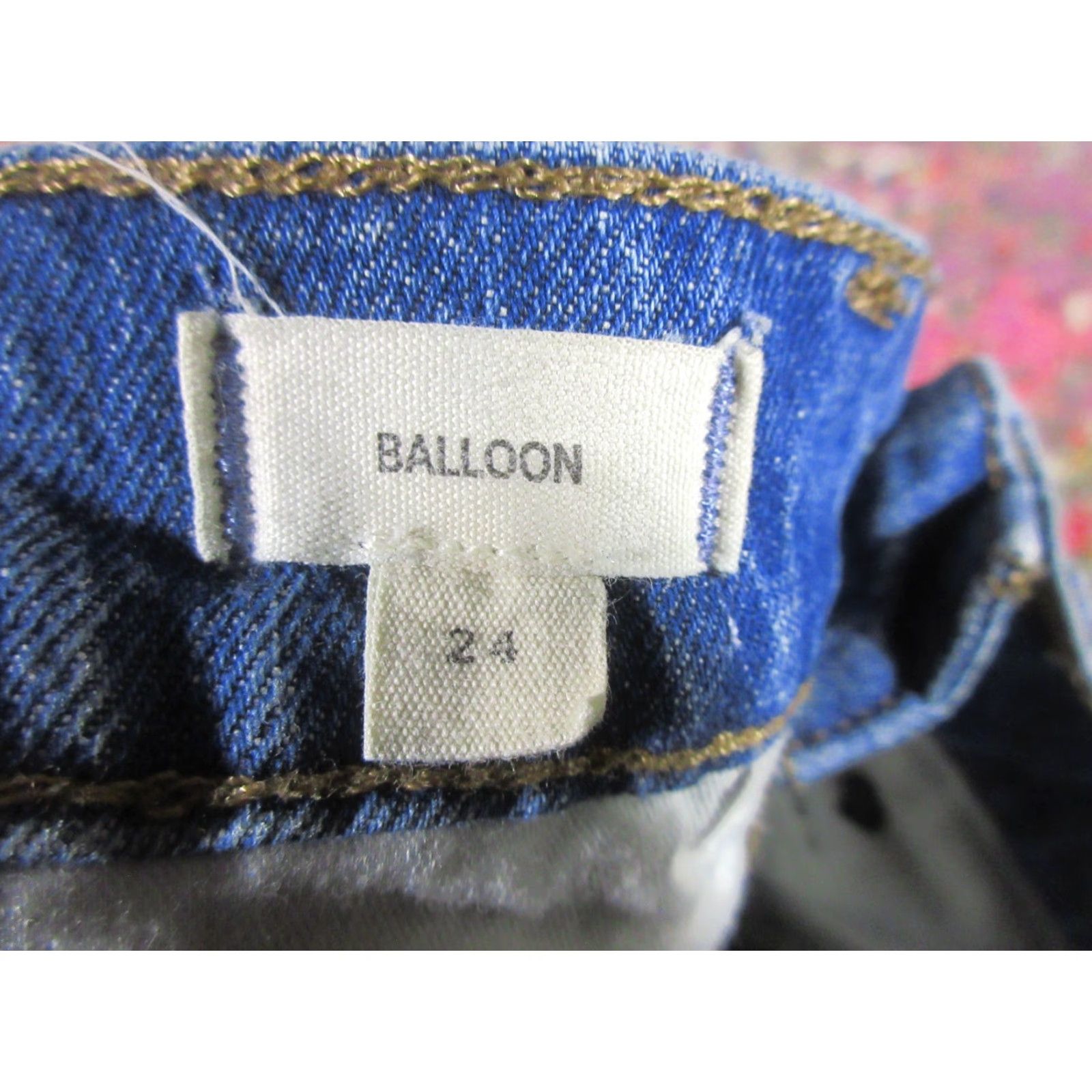 Madewell Madewell Jeans Womens 24 Balloon High Rise Paperbag 26 Inseam Denim Blue 90s Solid Medium Wash Jeans Womens Size 42" / US 20 - 6 Thumbnail