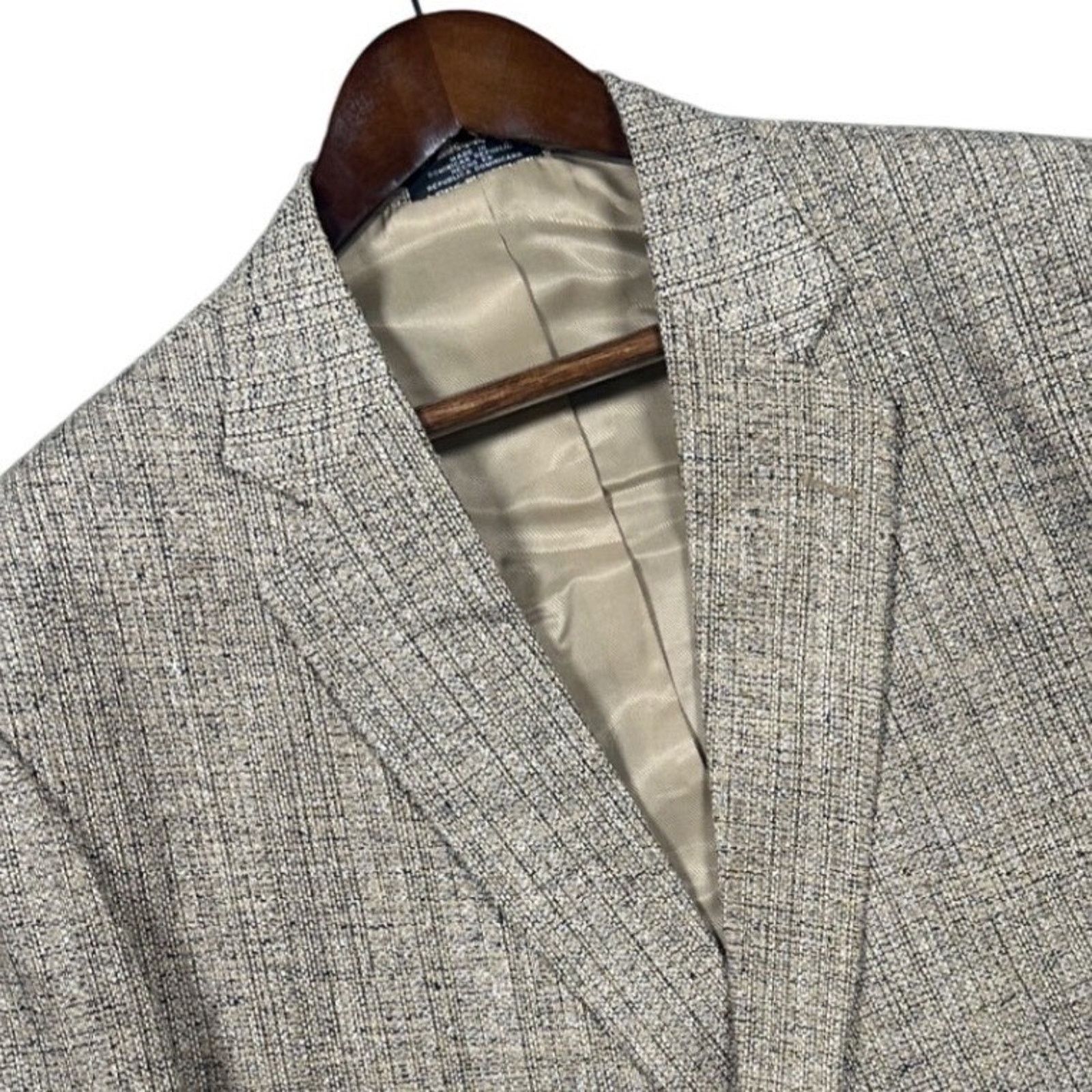 Other Vintage Irvine Park Blazer Mens 48R Textured Sport Coat Size 48R - 4 Thumbnail