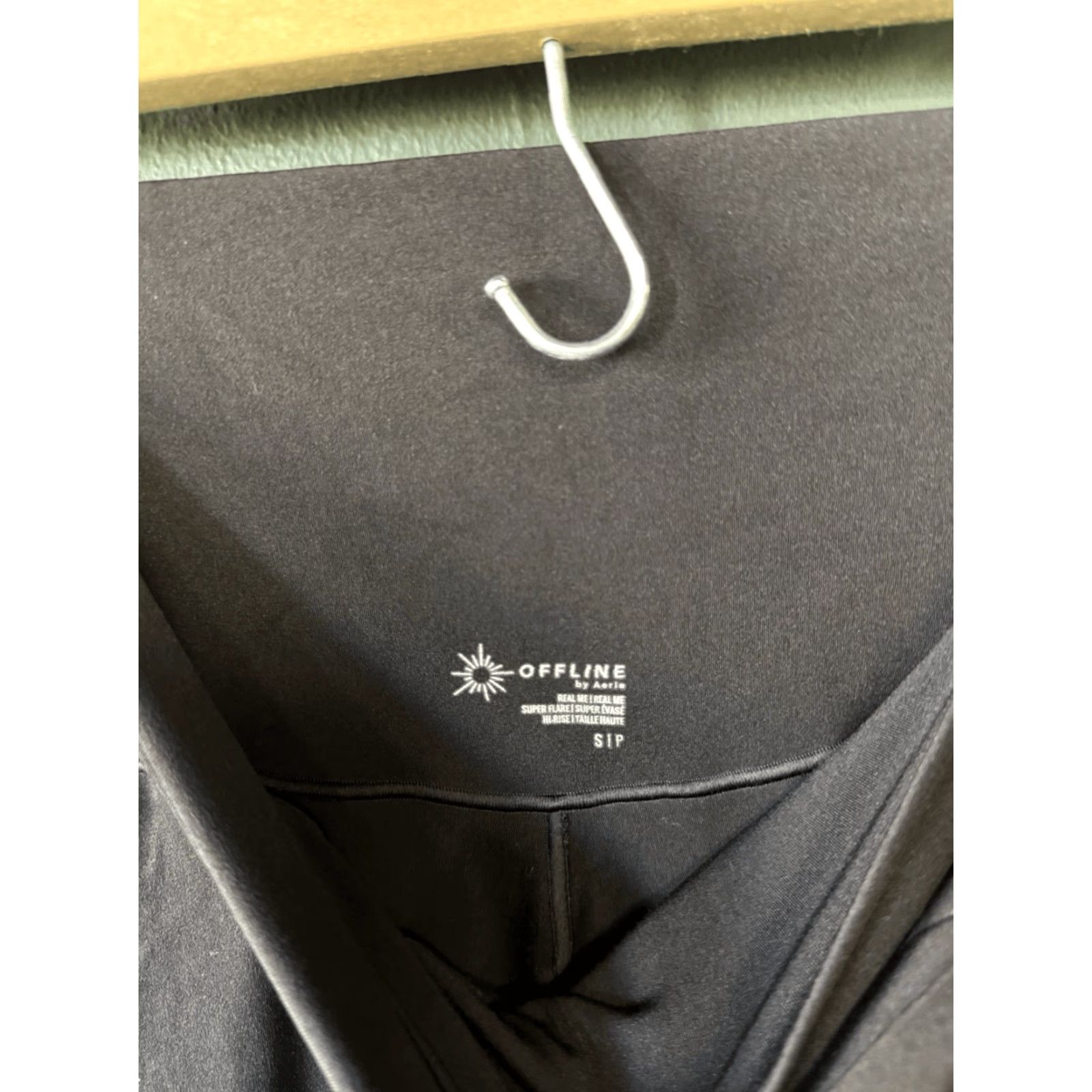 Vintage Offline Aerie Womens Leggings Black Size S Pants Pull-on Flared Inseam 31 inches Size 28" / US 6 / IT 42 - 3 Thumbnail