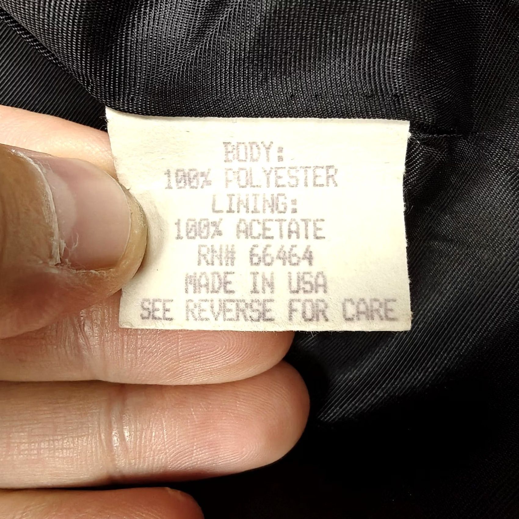 Vintage Cache Coat Womens 6 Black Crepe Collarless Single Breasted Lined Made USA Size M / US 6-8 / IT 42-44 - 5 Thumbnail
