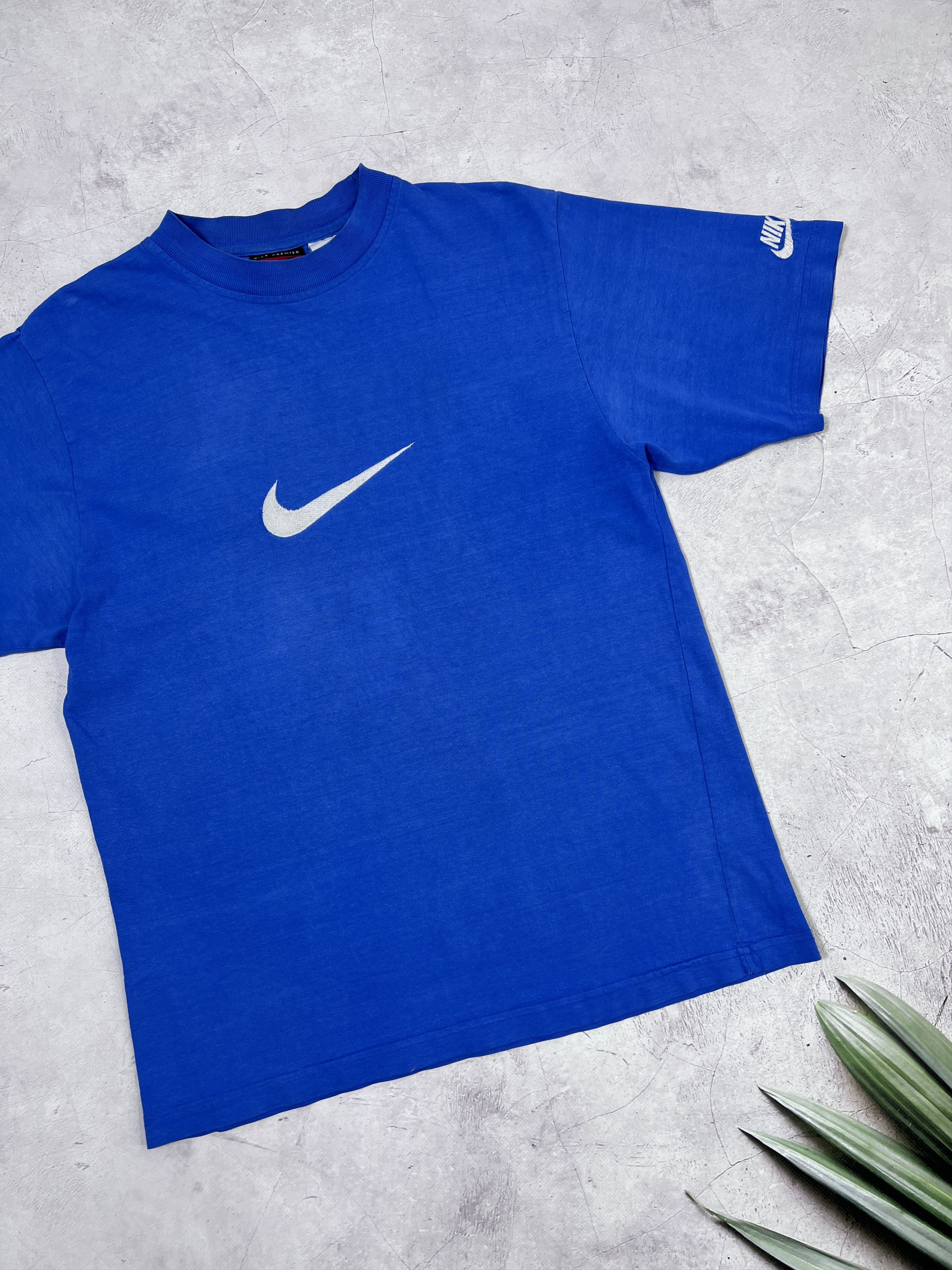 Nike × Vintage Vintage Nike Premier T-Shirt Center Swoosh Size US S / EU 44-46 / 1 - 4 Thumbnail