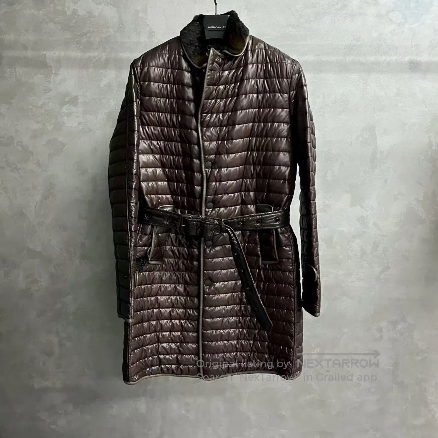 Burberry Burberry Striped fur collar jacket made of lamb wool with Size US M / EU 48-50 / 2 - 1 Thumbnail