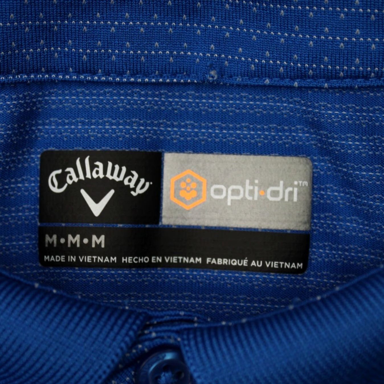 Callaway Callaway Opti-Dri Polo Shirt Mens Medium Blue Golf Polyester Short Sleeve Size US M / EU 48-50 / 2 - 7 Thumbnail