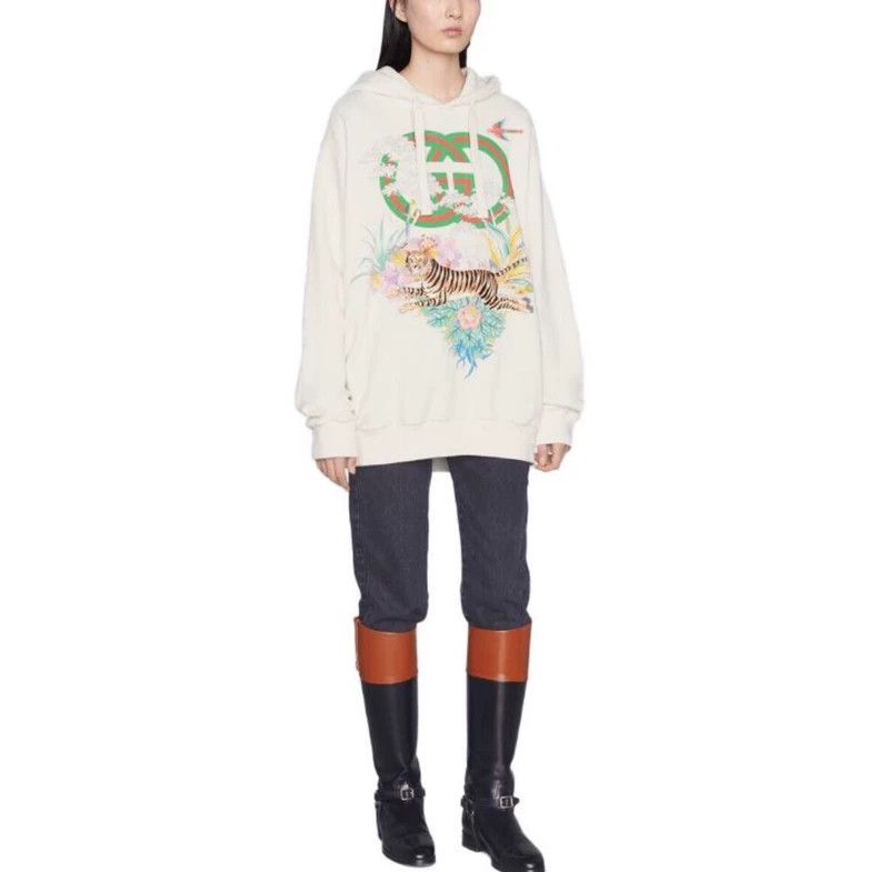 Gucci Gucci Logo printed hooded long-sleeved sweatshirt 2506-Next Size US M / EU 48-50 / 2 - 8 Thumbnail