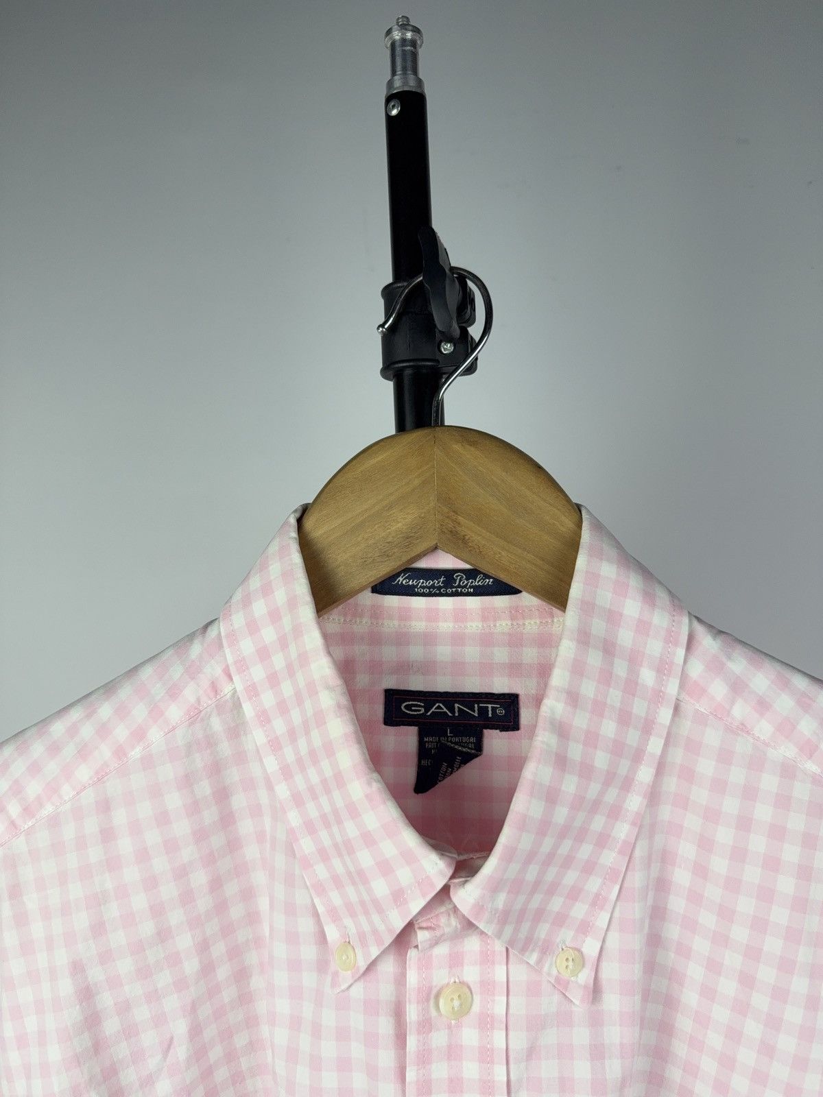 Gant Vintage Luxury GANT Short Sleeve Pink Gingham Check Shirt Size US L / EU 52-54 / 3 - 4 Thumbnail