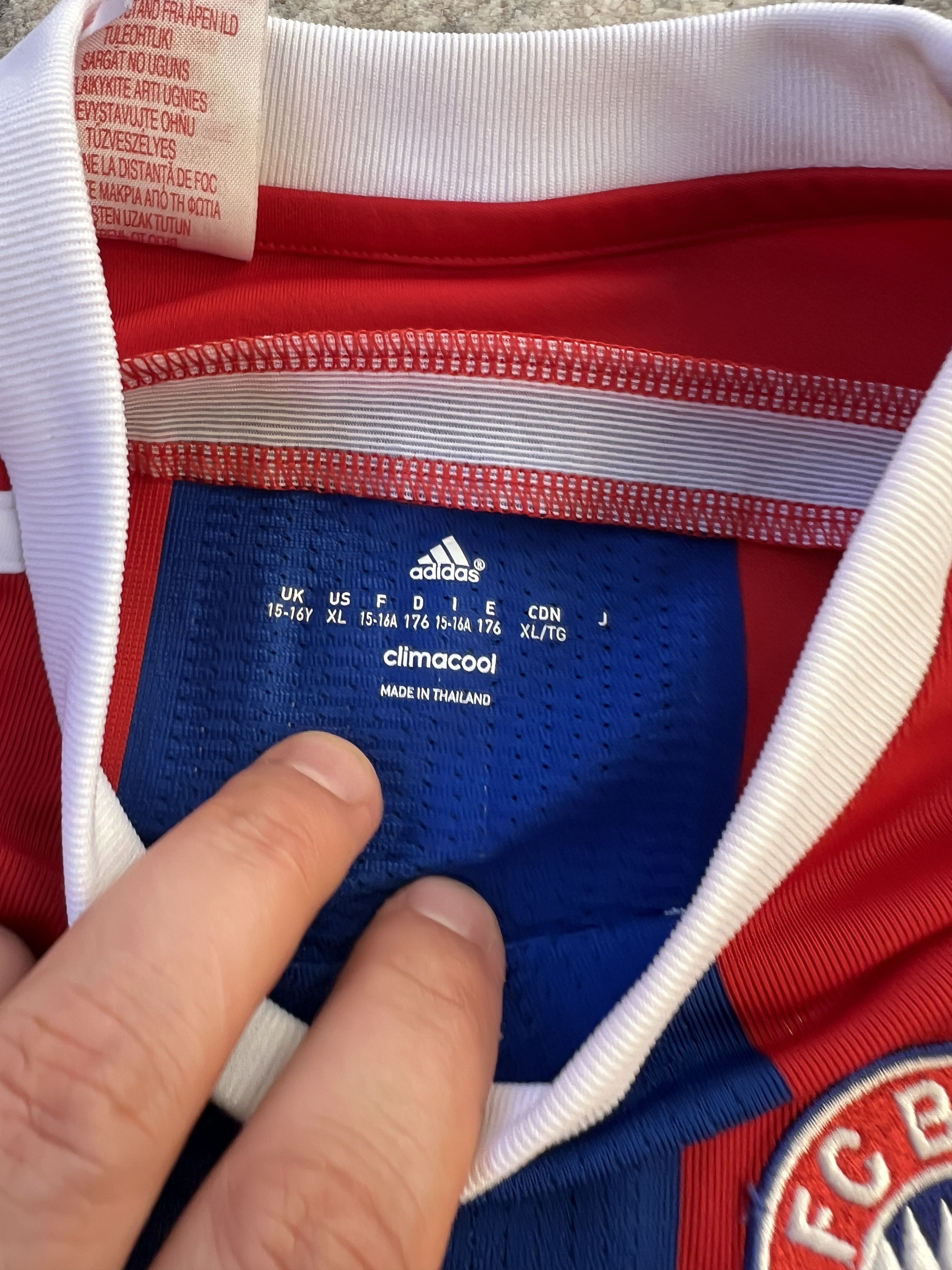 Adidas Adidas Bayern Munchen Johannes 27 Y15-16 Jersye Size US XS / EU 42 / 0 - 4 Thumbnail