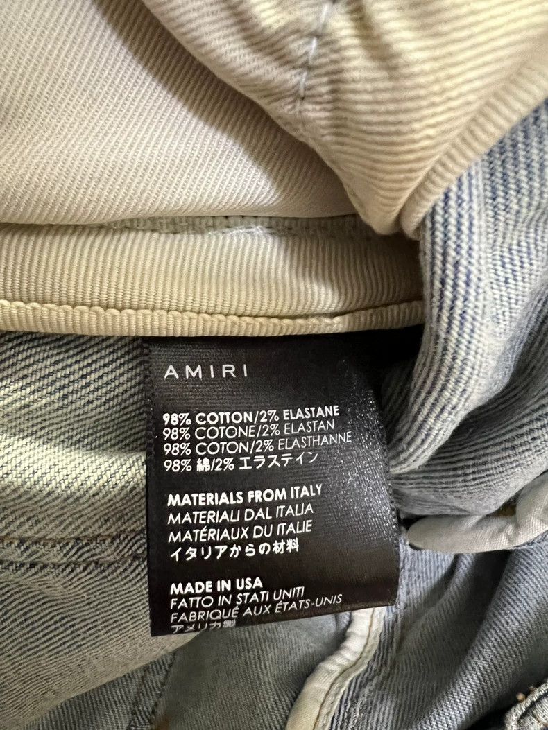 Amiri Amiri 17ss OG Cashew Flower Mx1 Stitched Blue Jeans 2501-Ne Size US 29 - 4 Thumbnail