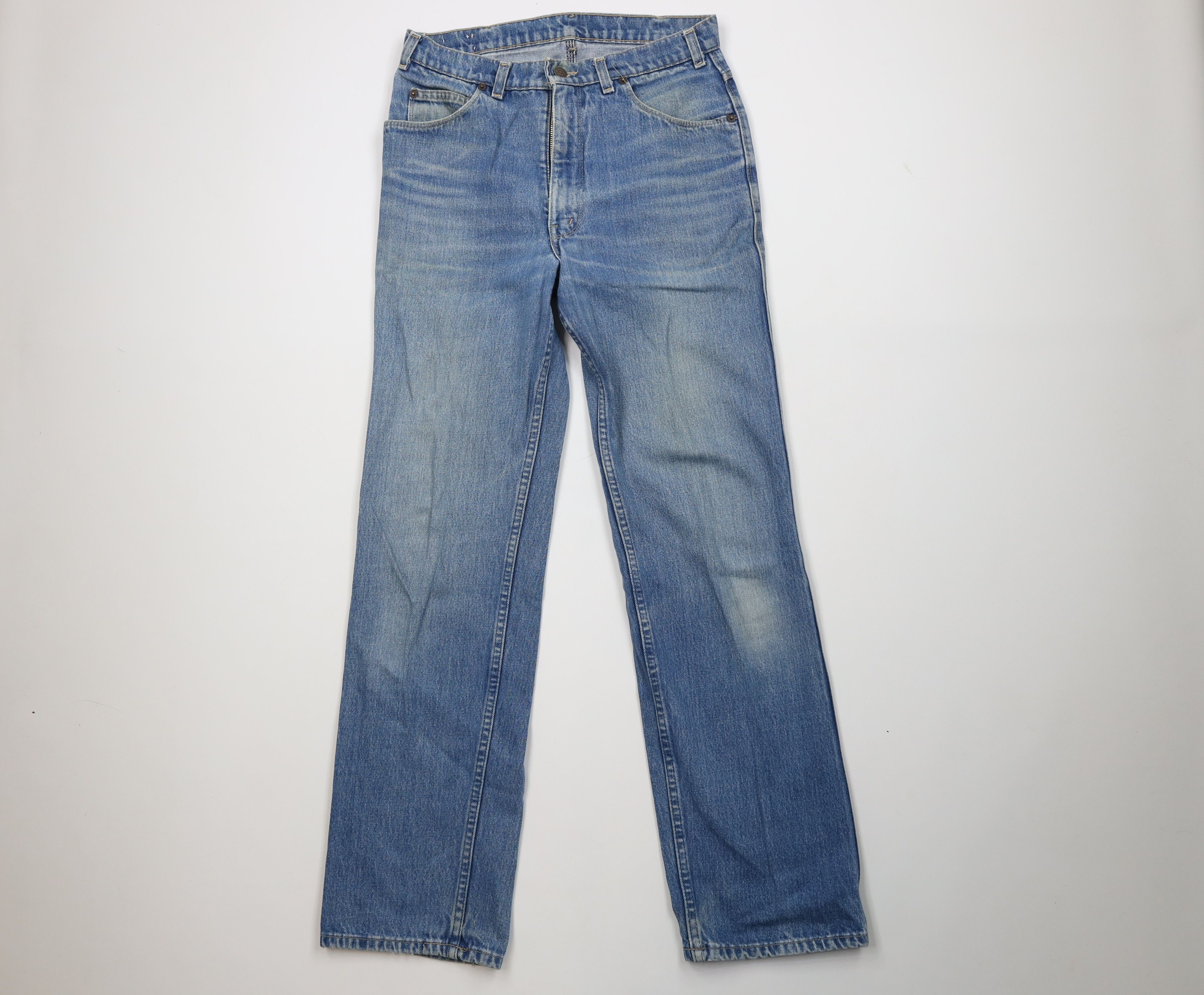 Levi's AS IS Vtg 80s Levis 522 Blue Tab Straight Leg Jeans USA Size US 30 / EU 46 - 1 Thumbnail
