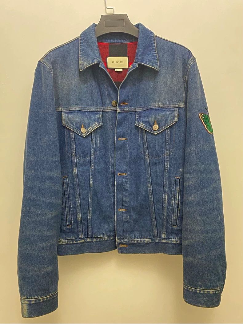 Gucci Gucci Embroidered tiger pattern washed denim thick jacket 2 Size US M / EU 48-50 / 2 - 2 Thumbnail