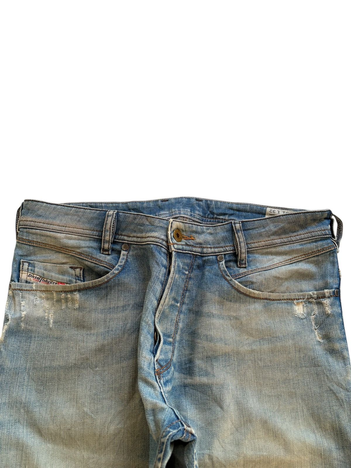 Diesel Vintage Diesel Iakop Button Fly Mud Wash Ripped Jean Size US 32 / EU 48 - 4 Thumbnail