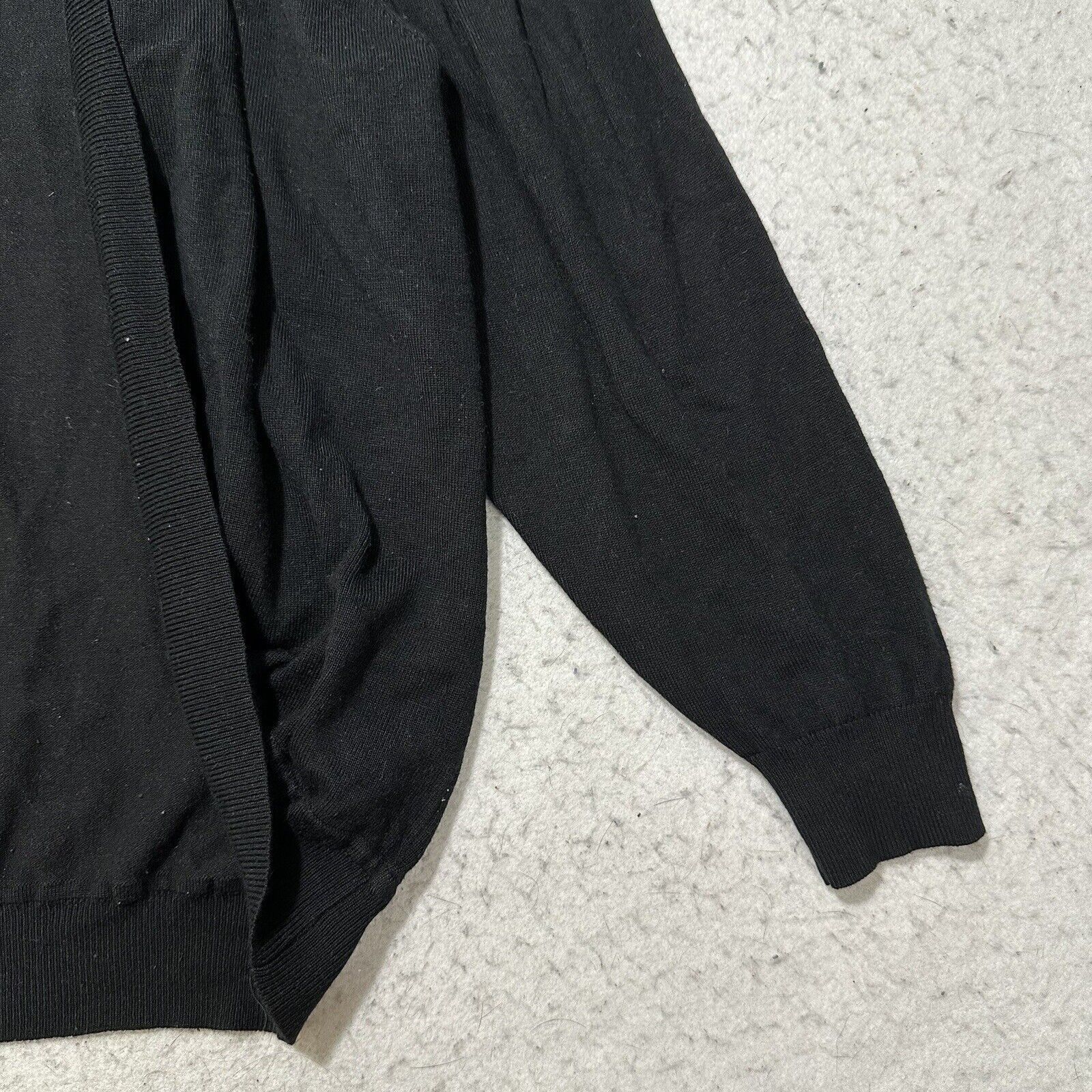 Other Melrose Chic 1X Open Front Cardigan Sweater Black Rayon Size XL / US 12-14 / IT 48-50 - 5 Thumbnail