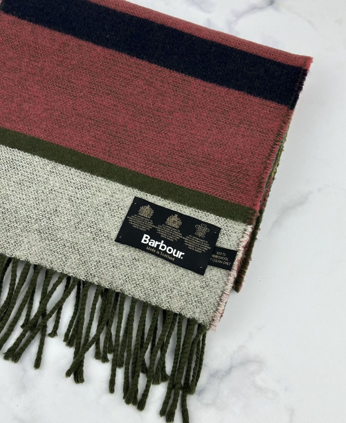 Barbour Barbour 100% Lambswool Scarf Multicolour Made in Scotland Size ONE SIZE - 9 Thumbnail
