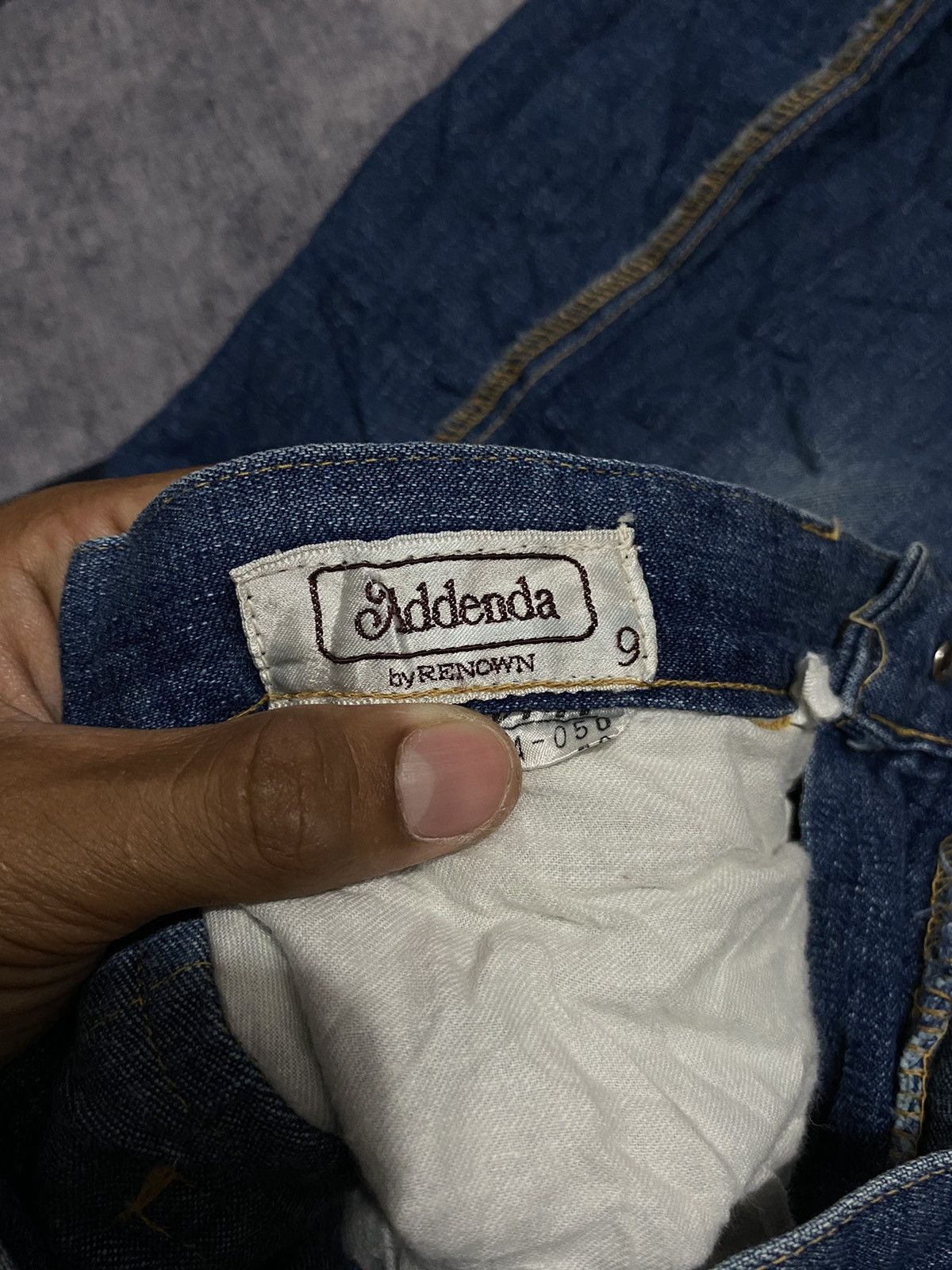 Vintage ADDENDA SUPER FLARE BOOT CUT DENIM PANTS Size 24" / US 00 / IT 34 - 7 Thumbnail
