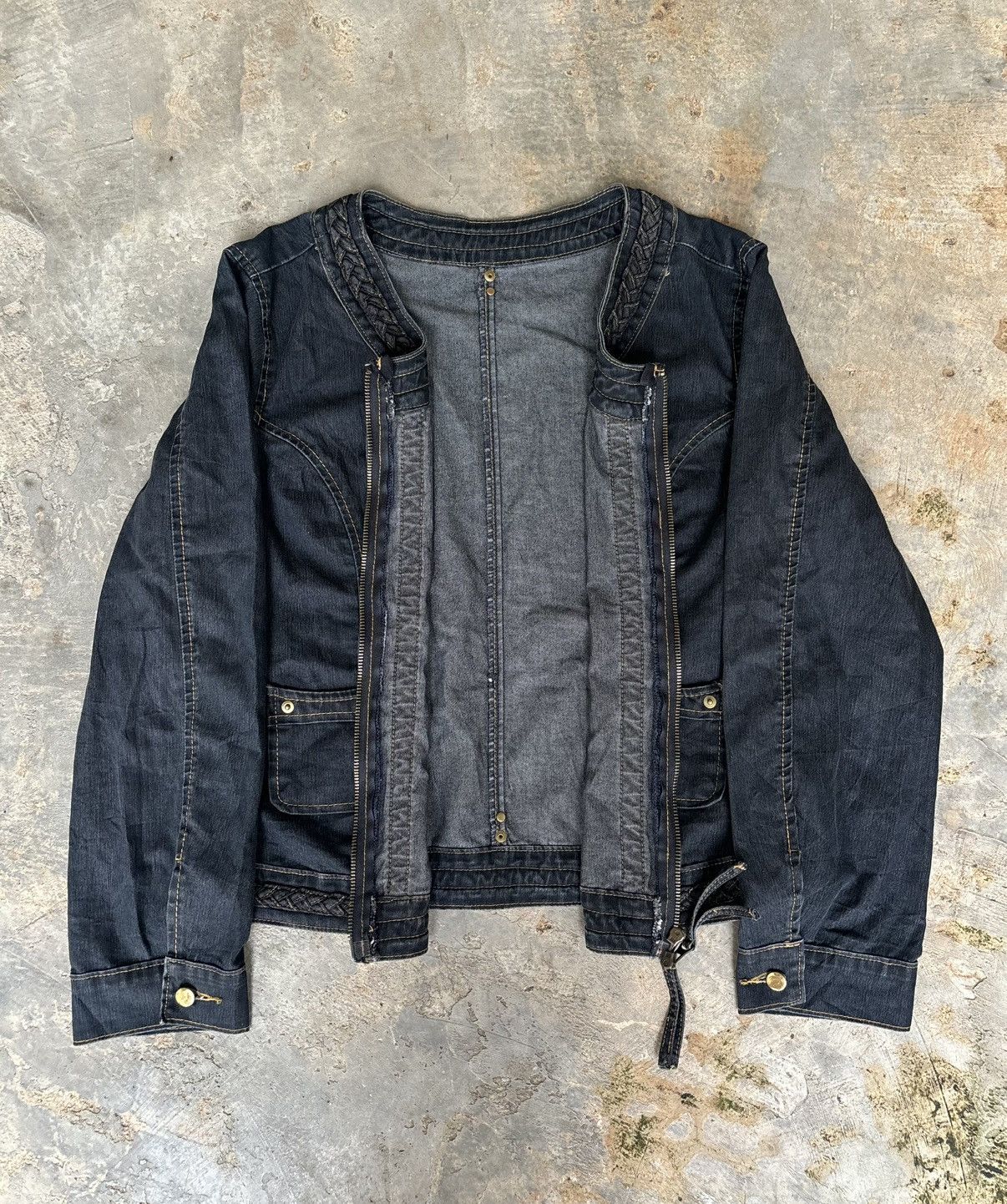 If Six Was Nine Y2k Sun rose Ifsixwaenine Lgb Style Denim jacket Size M / US 6-8 / IT 42-44 - 2 Thumbnail