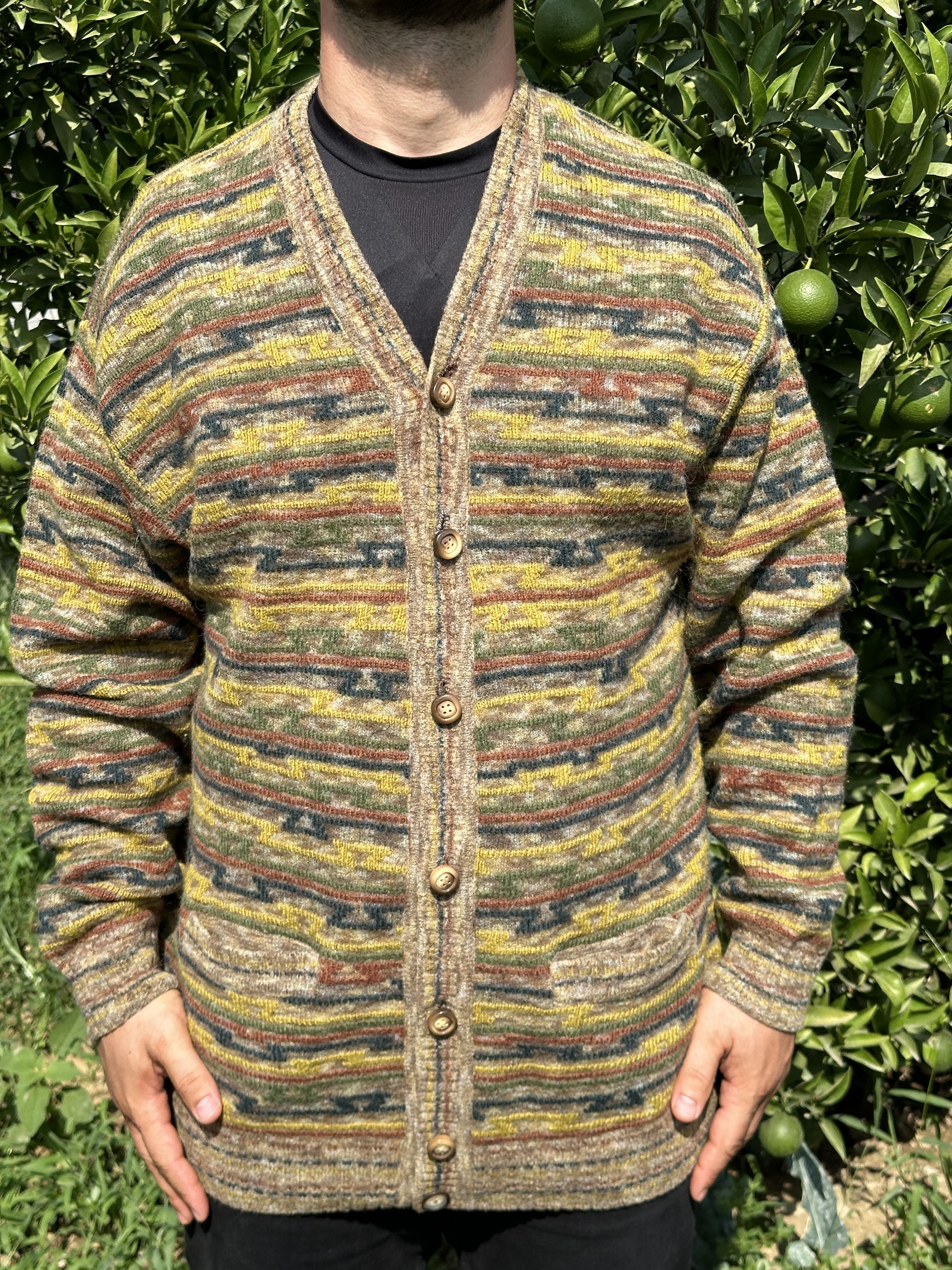 Missoni 1992 Missoni Cardigan 3D Knit Retro Jeresy Size 54 L XL Size US L / EU 52-54 / 3 - 8 Thumbnail